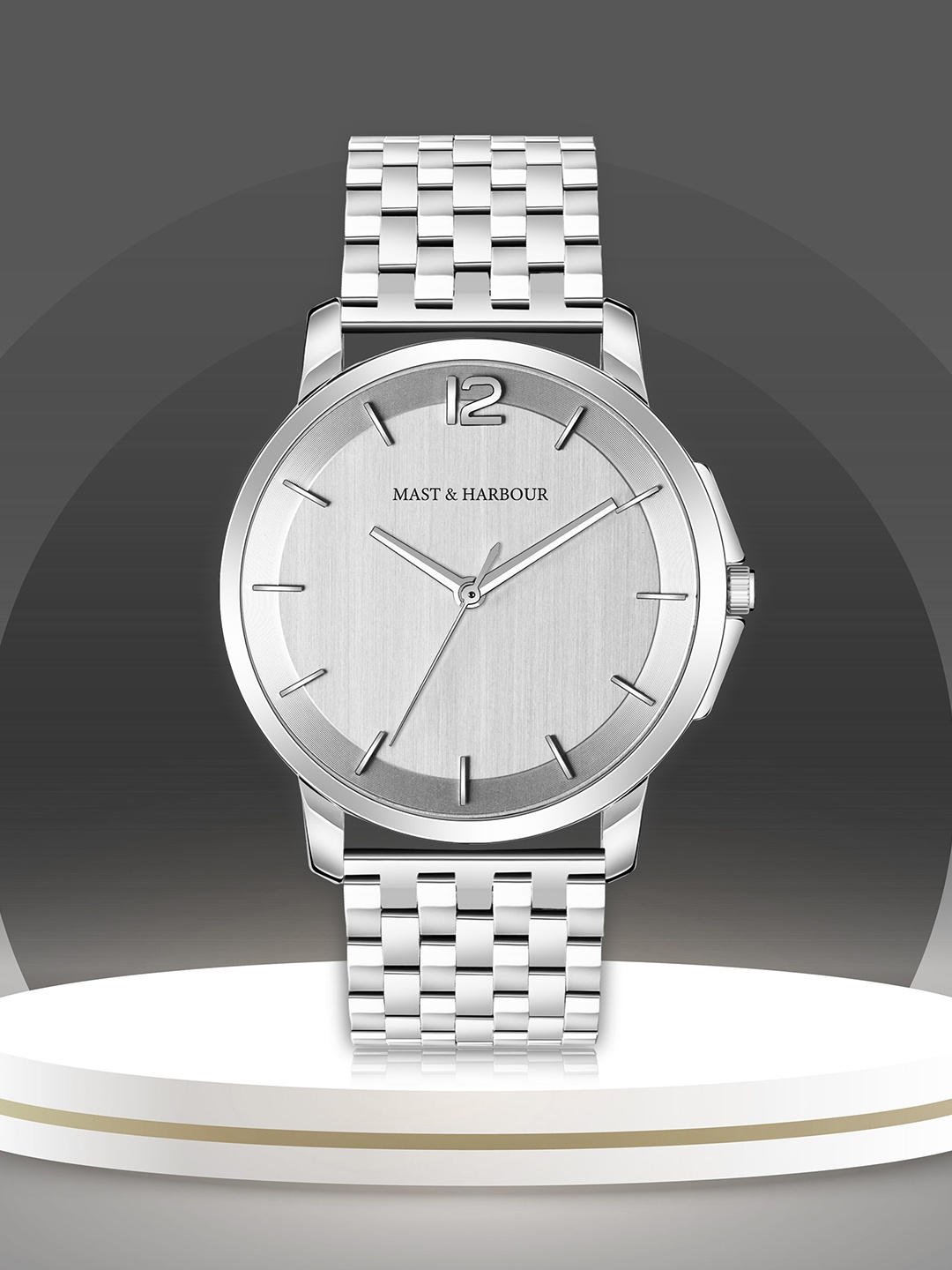 Mast & Harbour Men Stainless Steel Bracelet Style Straps Analogue Watch MH-4706-Silver
Mast & Harbour Men Stainless Steel Bracelet Style Straps Analogue Watch MH-4706-Silver