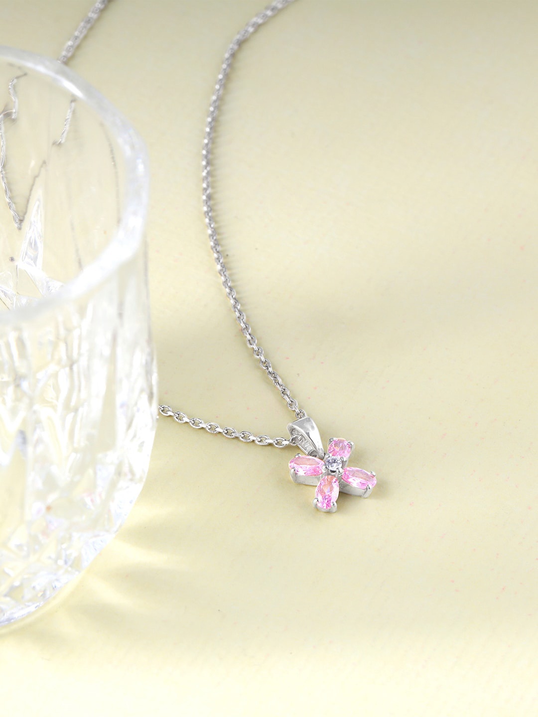 GIVA 92.5 Sterling Silver Rhodium-Plated Artificial Stones Studded Pendants with Chains
GIVA 92.5 Sterling Silver Rhodium-Plated Artificial Stones Studded Pendants with Chains