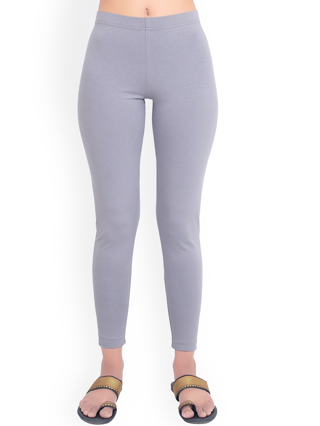ONE SKY Ankle Length Slip-On Leggings, Grey