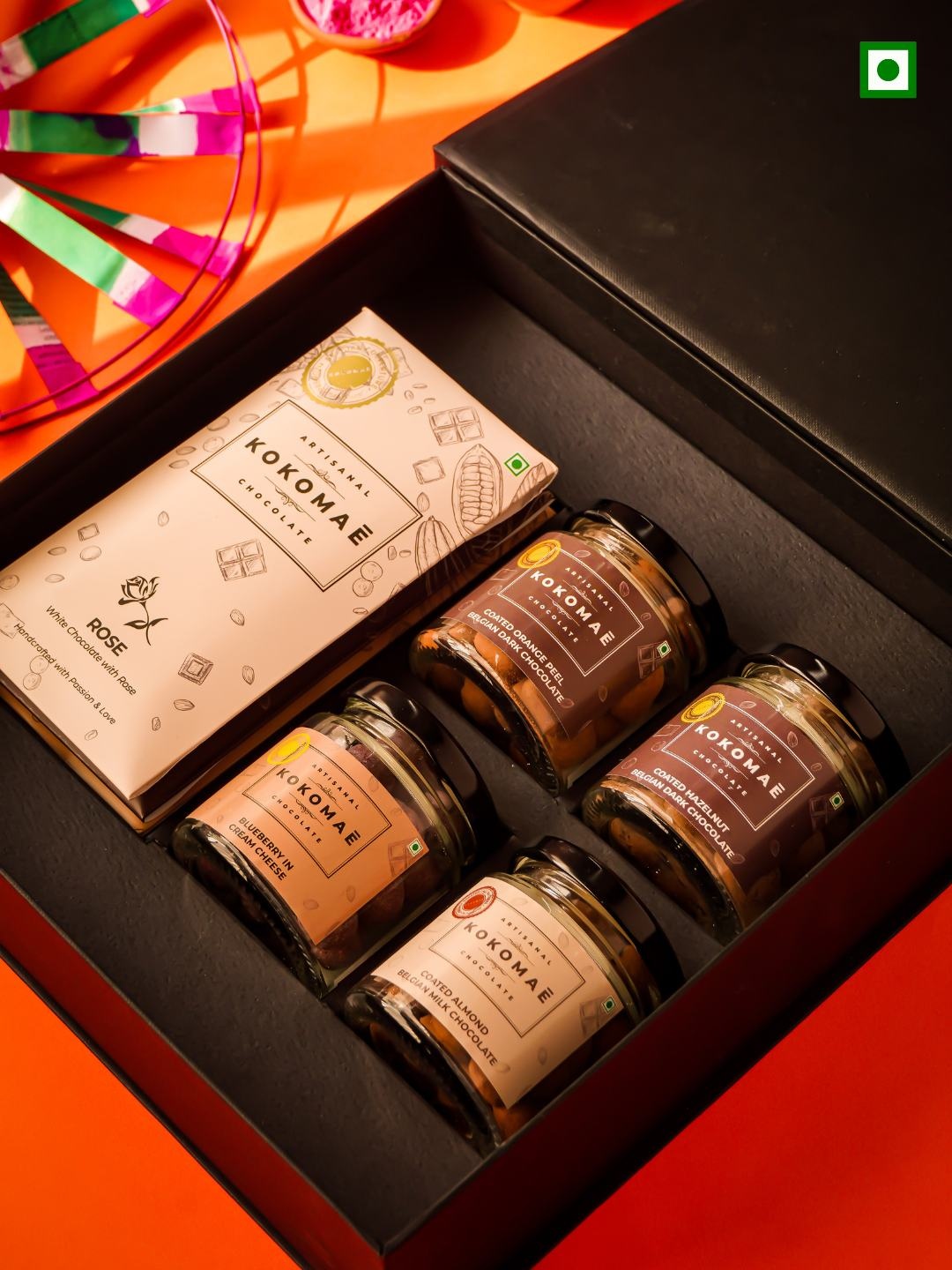 Kokomae Artisanal Chocolate 9Pc Belgian Chocolate Delights with Chocolate Bars & Jars, Assorted
Kokomae Artisanal Chocolate 9Pc Belgian Chocolate Delights with Chocolate Bars & Jars, Assorted