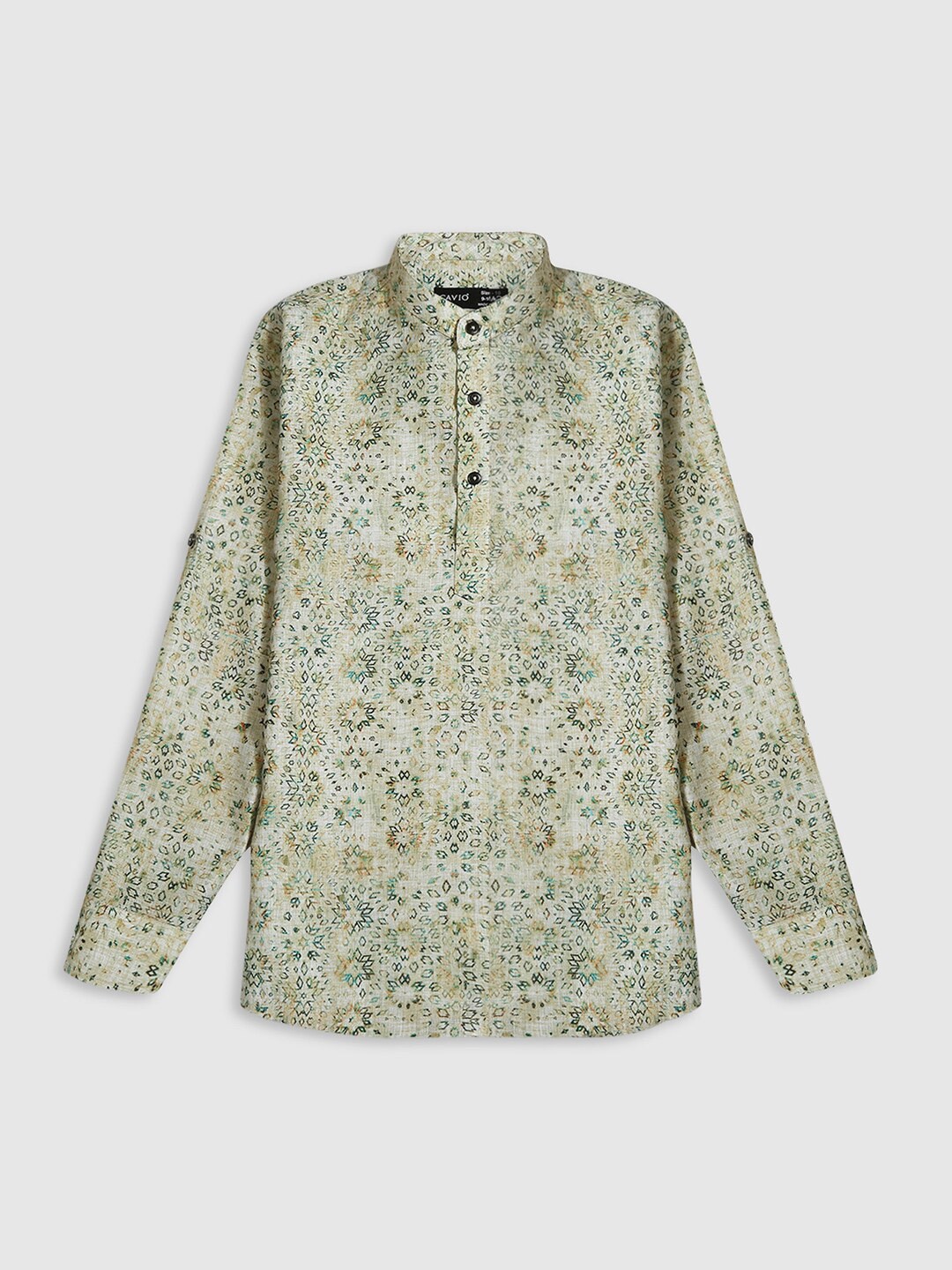 CAVIO Boys Standard Fit Printed Mandarin Collar Long Roll-Up Sleeves Cotton Casual Shirt, Green
CAVIO Boys Standard Fit Printed Mandarin Collar Long Roll-Up Sleeves Cotton Casual Shirt, Green