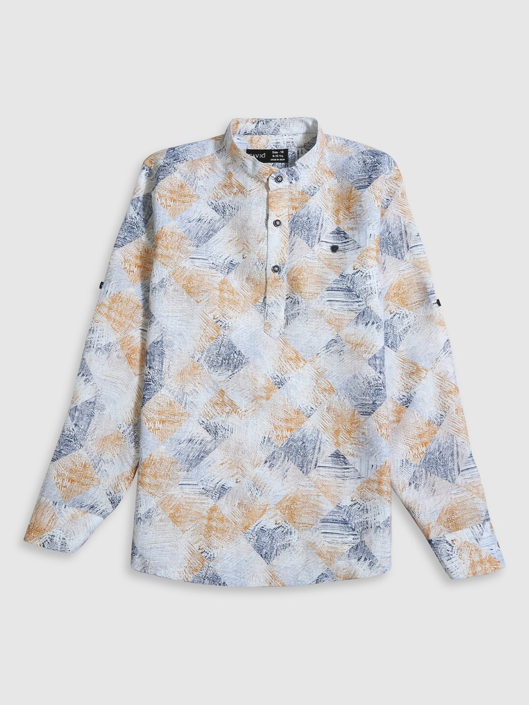 CAVIO Boys Standard Fit Printed Mandarin Collar Long Roll-Up Sleeves Cotton Casual Shirt, Yellow
CAVIO Boys Standard Fit Printed Mandarin Collar Long Roll-Up Sleeves Cotton Casual Shirt, Yellow