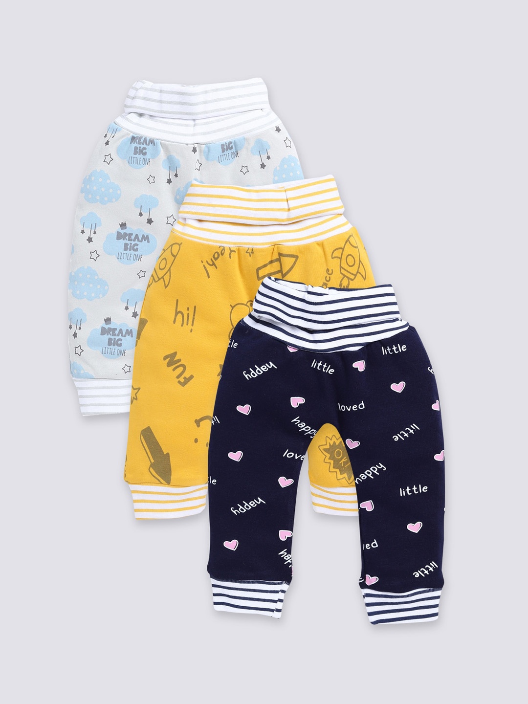 Moms Love Infants Kids Pack Of 3 Conversational Printed Pure Cotton Mid Rise Joggers, Blue
Moms Love Infants Kids Pack Of 3 Conversational Printed Pure Cotton Mid Rise Joggers, Blue