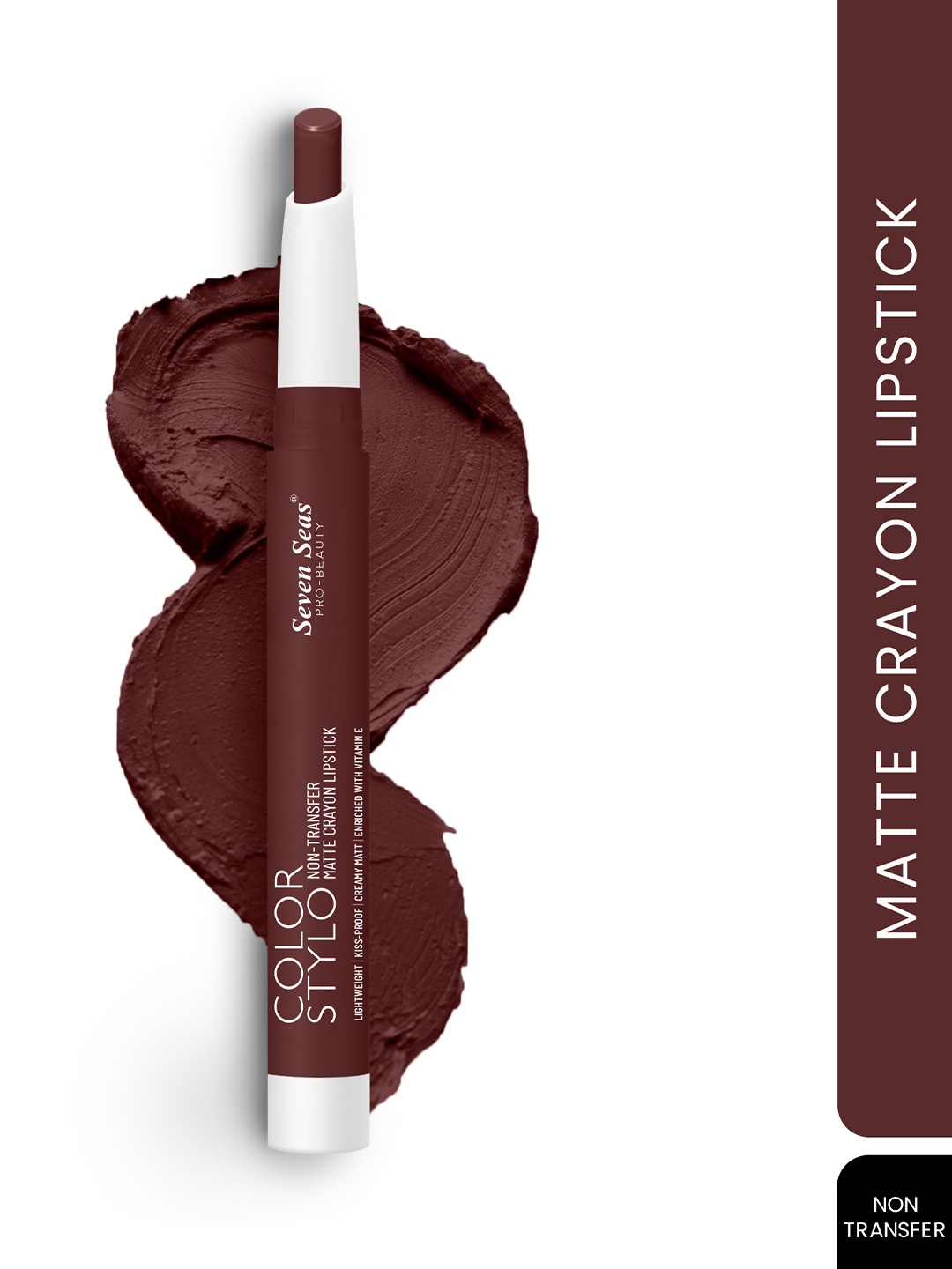 Seven Seas Color Stylo Non-Transfer Matte Crayon Lipstick - Cranberry Crush 112, Purple
Seven Seas Color Stylo Non-Transfer Matte Crayon Lipstick - Cranberry Crush 112, Purple