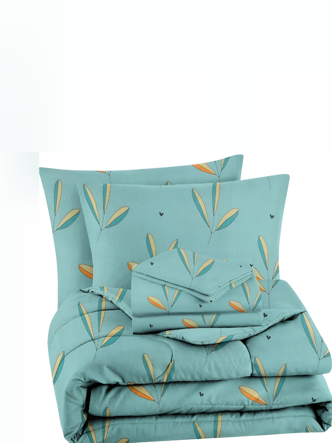 bsb home Green & Orange 4 Pieces Floral Microfiber Double Queen Superfine Bedding Set
bsb home Green & Orange 4 Pieces Floral Microfiber Double Queen Superfine Bedding Set