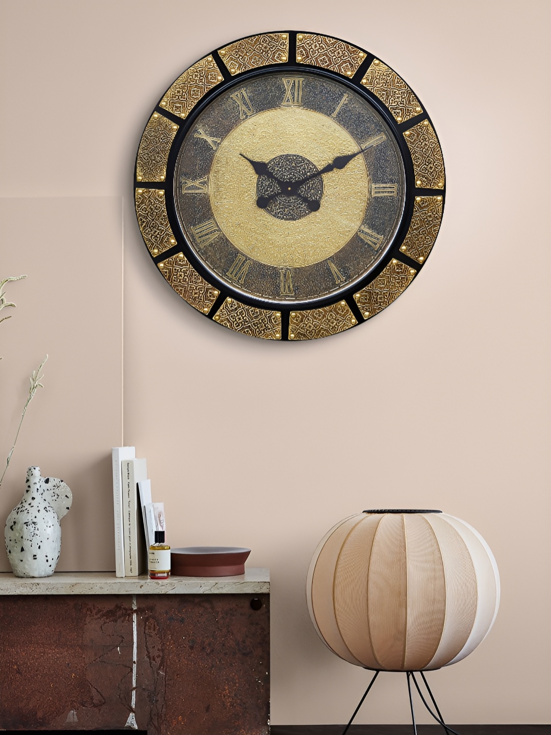 Craft Smith Yellow & Black Round Embellished Traditional Embellished Wooden Wall Clock
Craft Smith Yellow & Black Round Embellished Traditional Embellished Wooden Wall Clock