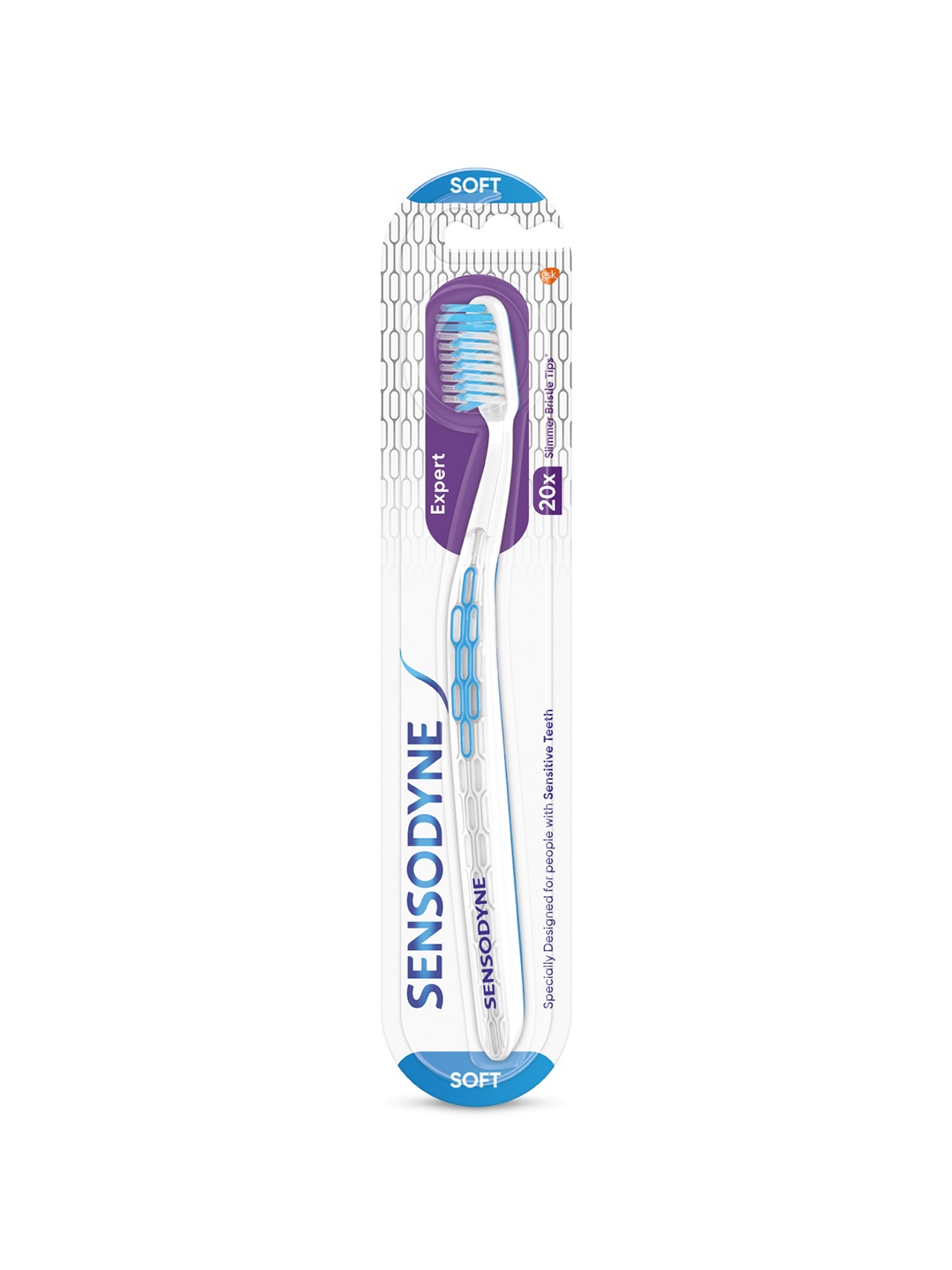 Sensodyne Expert Soft Tooth Brush with 20x Slimmer Bristles & Soft Cross-Active Bristles, Blue
Sensodyne Expert Soft Tooth Brush with 20x Slimmer Bristles & Soft Cross-Active Bristles, Blue