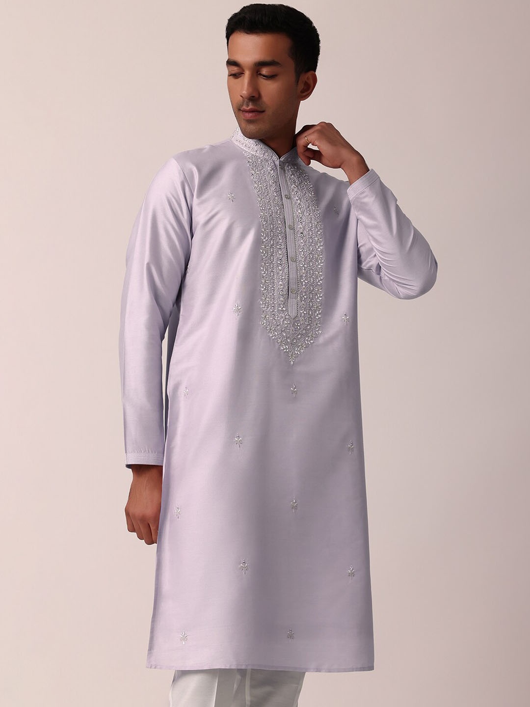 KALKI Fashion Ethnic Motifs Embroidered Regular Mirror Work Kurta & Trousers, Purple
KALKI Fashion Ethnic Motifs Embroidered Regular Mirror Work Kurta & Trousers, Purple