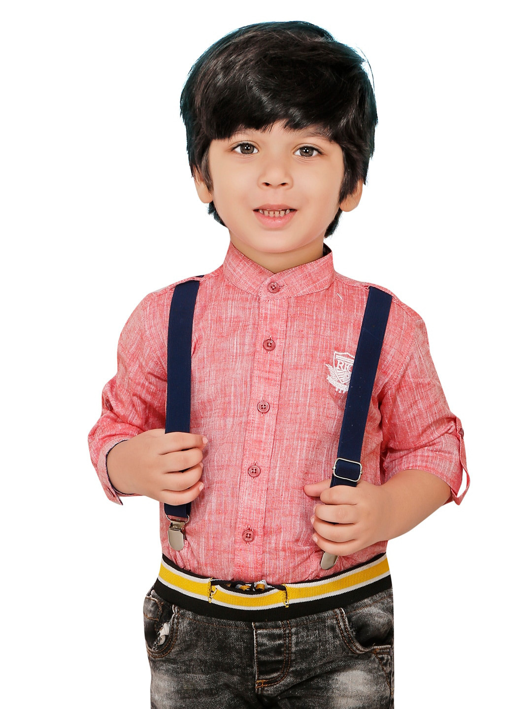 BAESD Boys Smart Fit Mandarin Collar Shirt With Removable Suspender Cotton Casual Shirt, Red
BAESD Boys Smart Fit Mandarin Collar Shirt With Removable Suspender Cotton Casual Shirt, Red