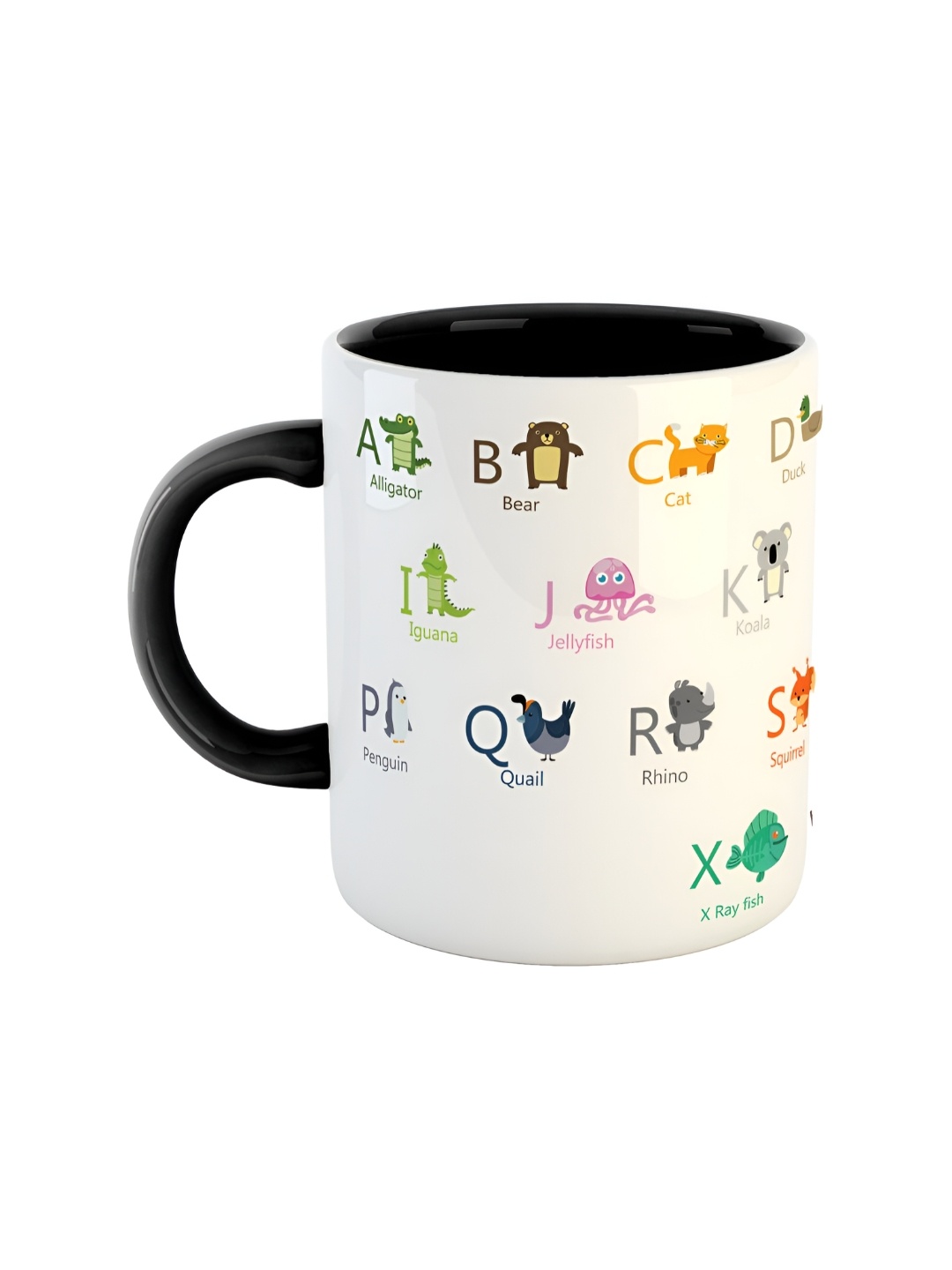 ARTBUG Black & White Printed Ceramic Glossy Mugs