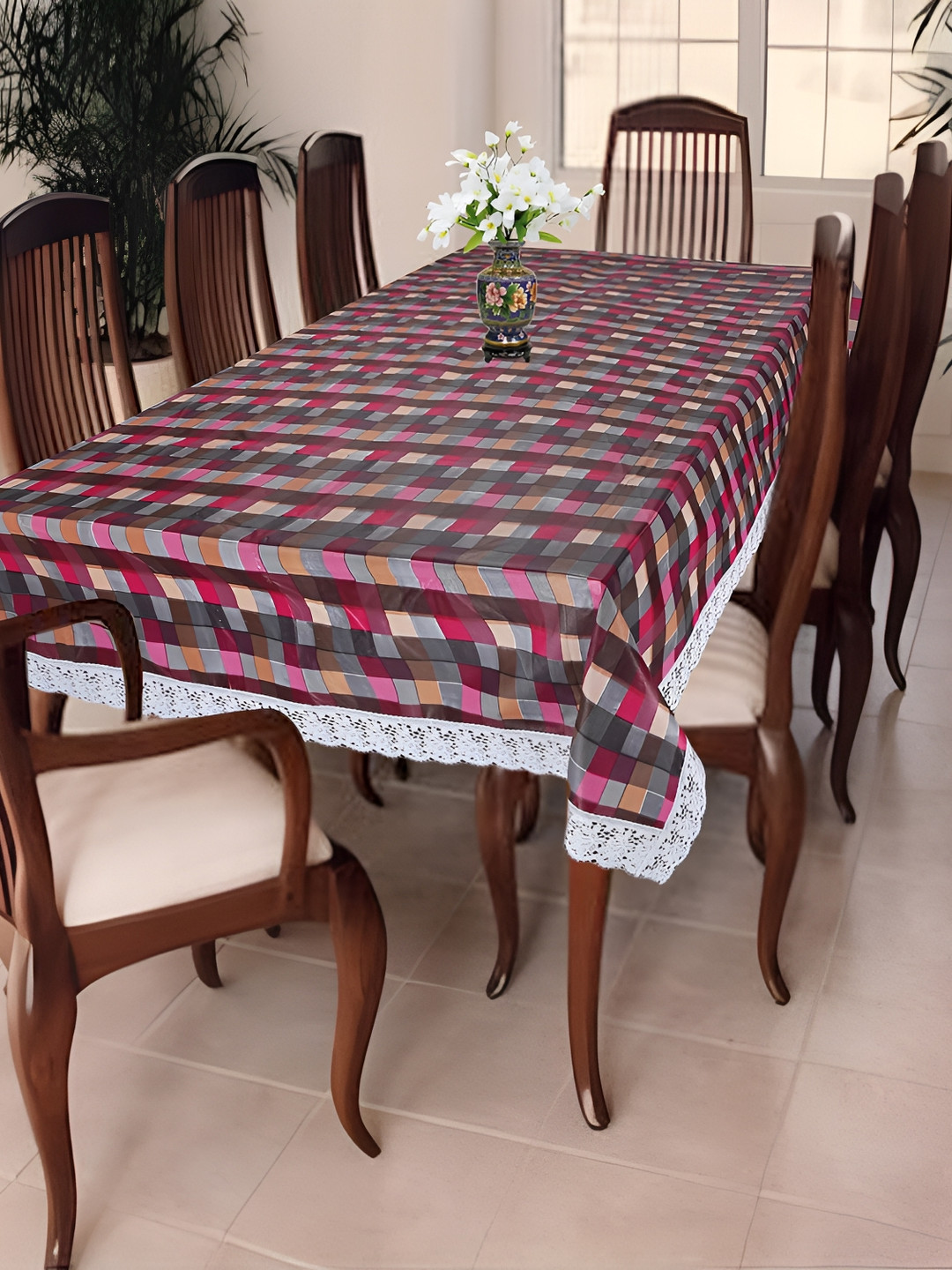 Homerz Grey Geometric Printed Waterproof Plastic 8-Seater Table Cover
Homerz Grey Geometric Printed Waterproof Plastic 8-Seater Table Cover