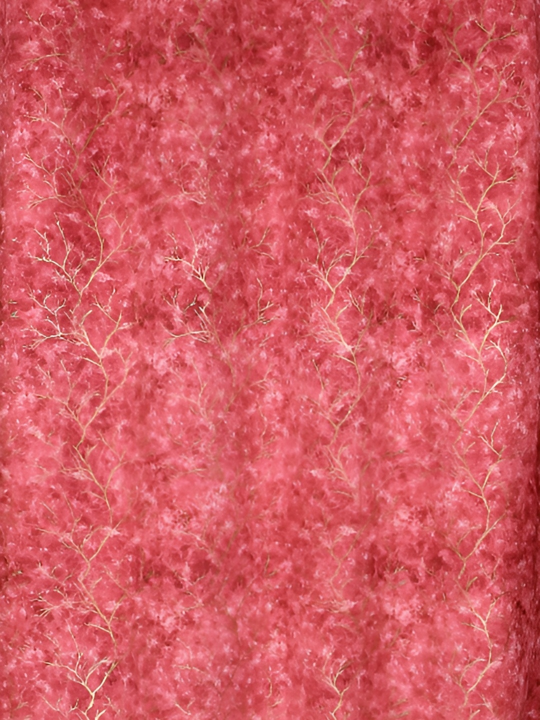 Galaxy Home Decor Maroon Set of 2 Floral Room Darkening Window Curtain