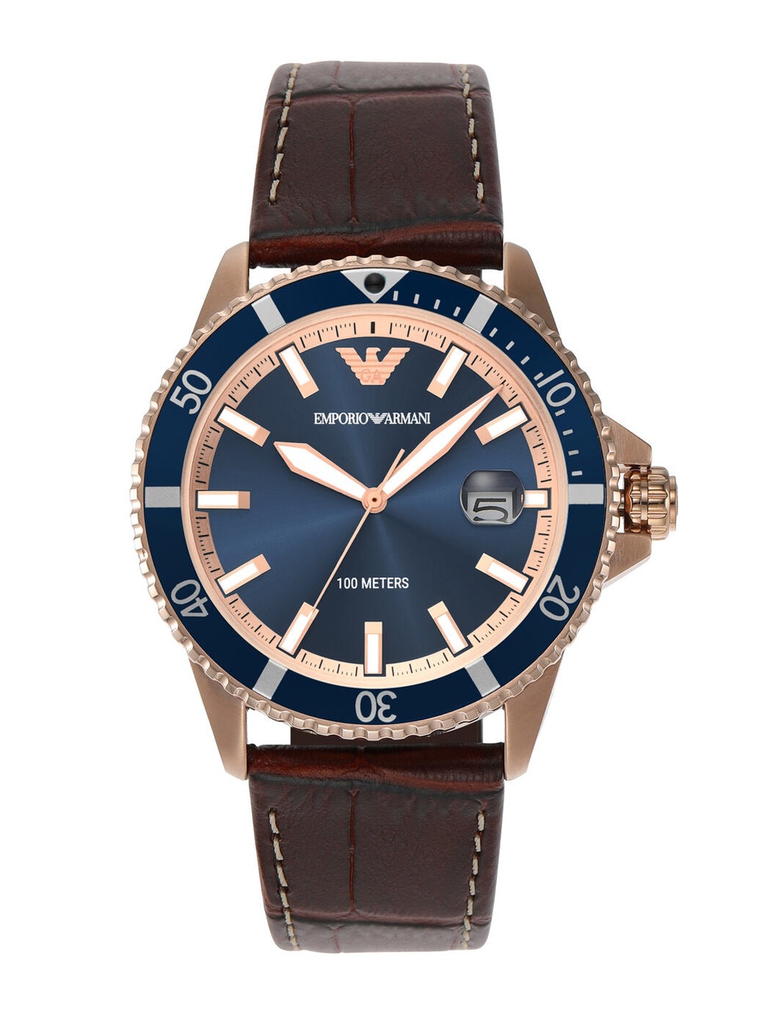 Emporio Armani Men Skeleton Dial & Leather Textured Straps Analogue Watch AR11556, Brown
Emporio Armani Men Skeleton Dial & Leather Textured Straps Analogue Watch AR11556, Brown