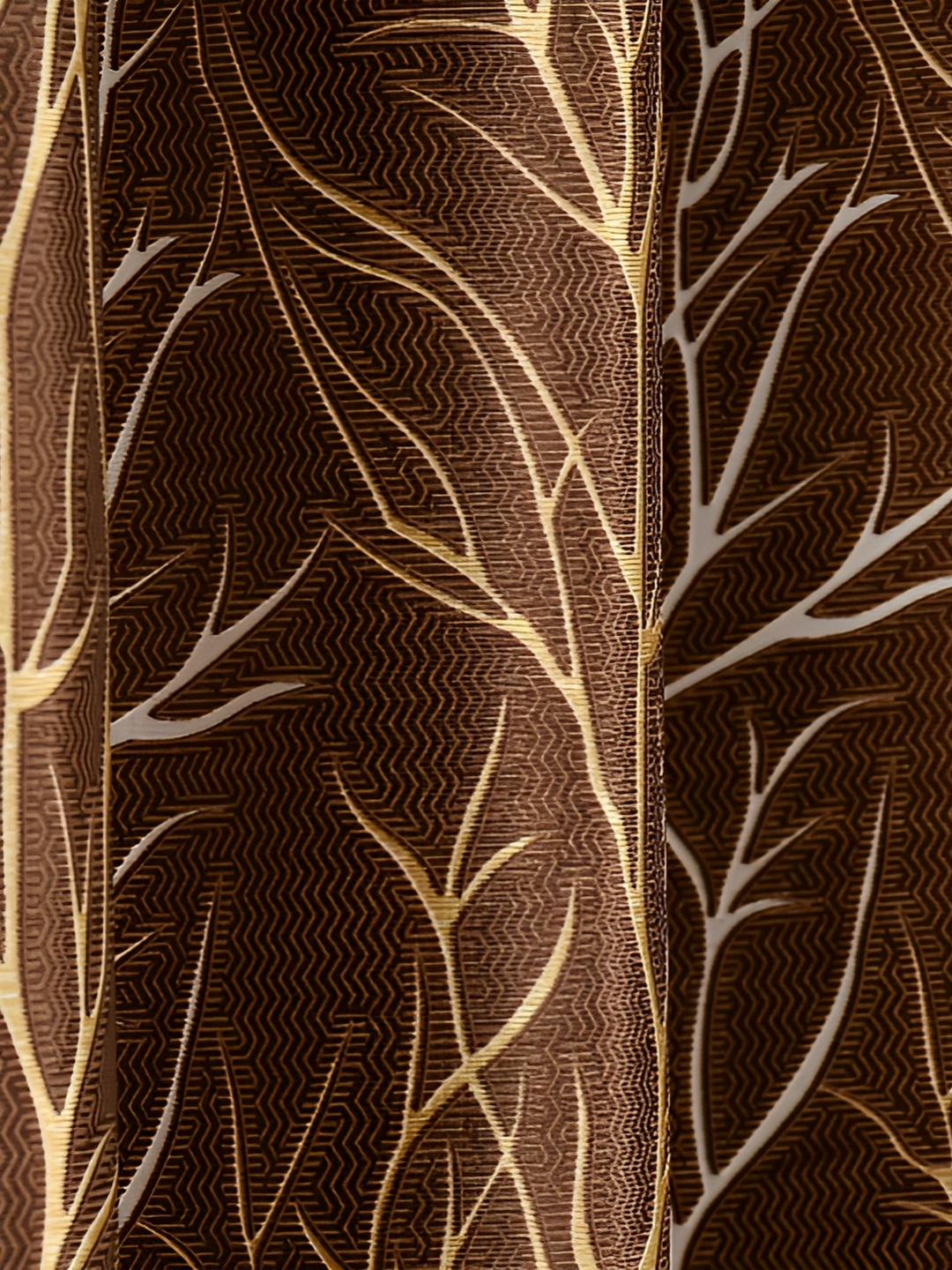 Galaxy Home Decor Brown Floral Room Darkening Window Curtain