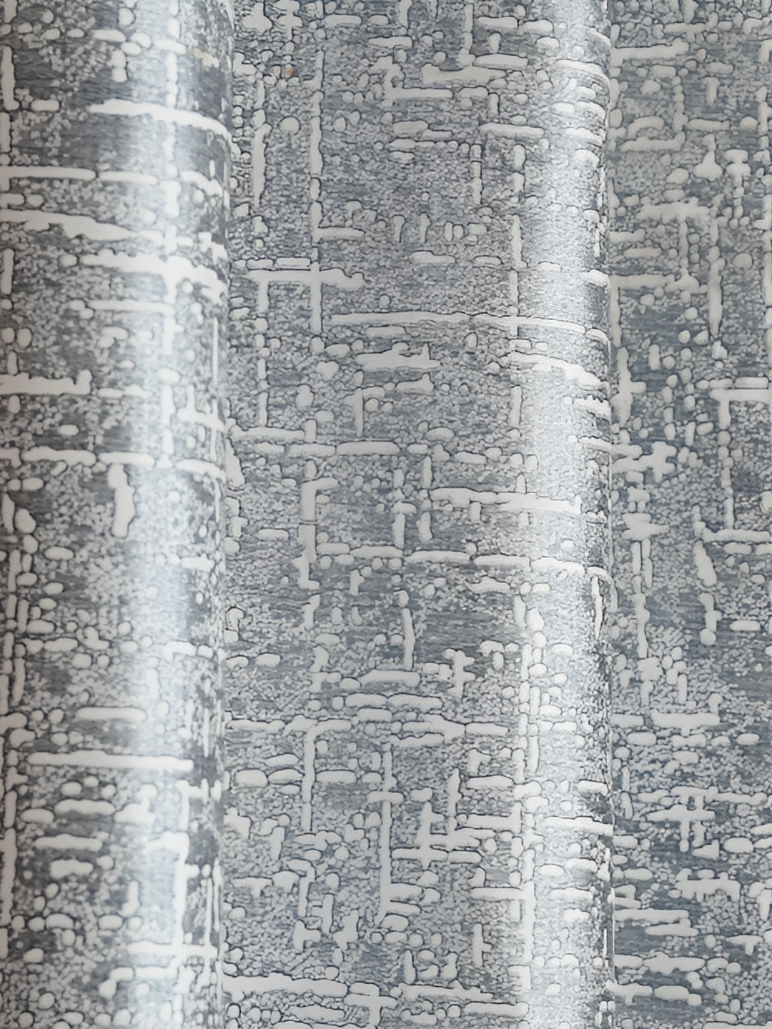 Galaxy Home Decor Grey Set of 3 Floral Room Darkening Door Curtain