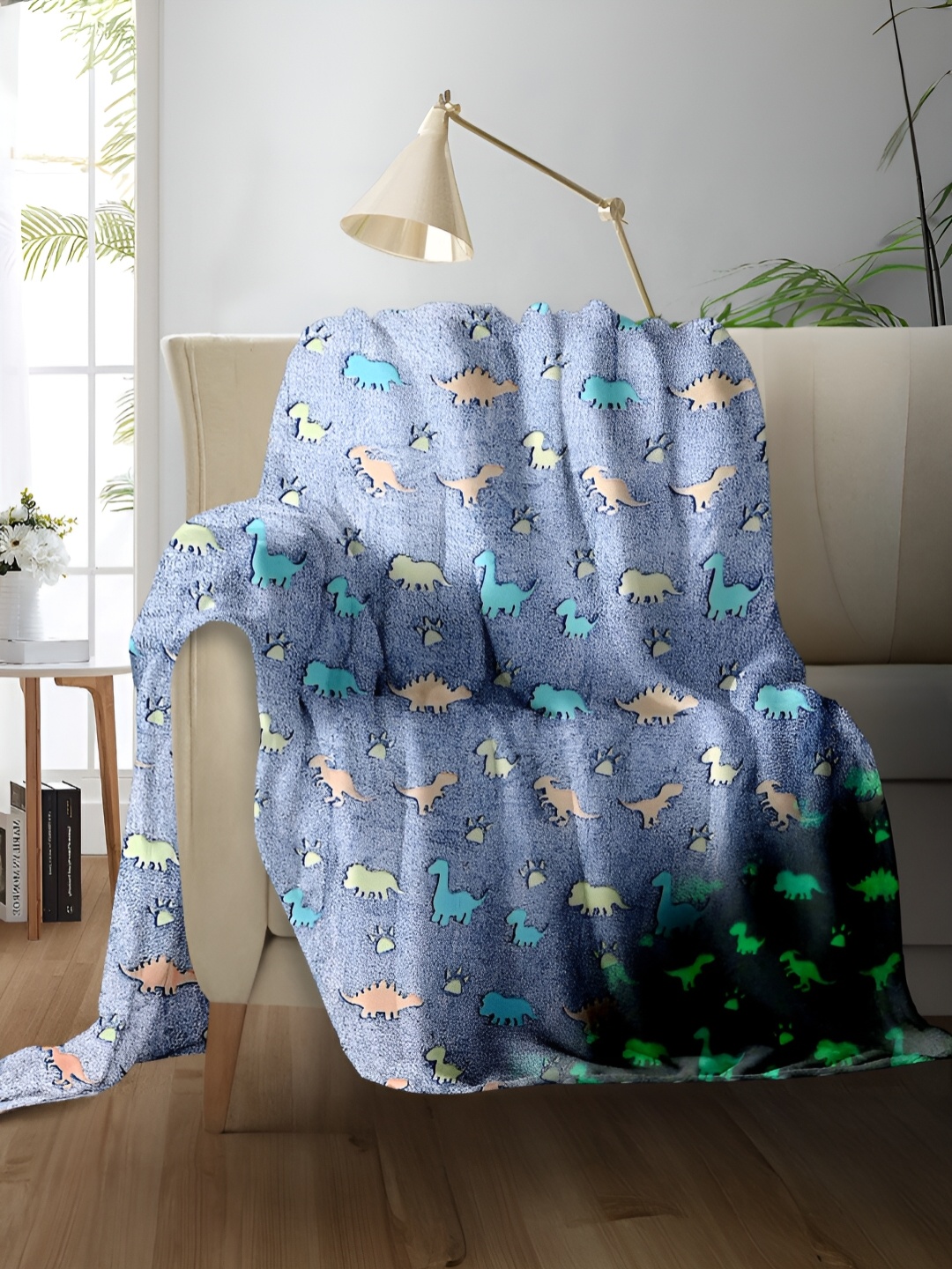 Cortina Glow In The Dark Blue & Yellow Printed Fleece AC Room Single Bed Blanket
Cortina Glow In The Dark Blue & Yellow Printed Fleece AC Room Single Bed Blanket