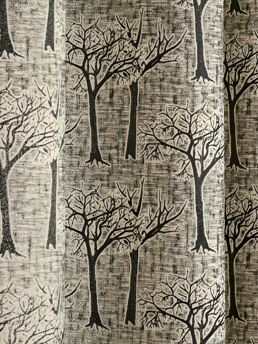 Galaxy Home Decor Cream-Coloured Floral Room Darkening Long Door Curtain
