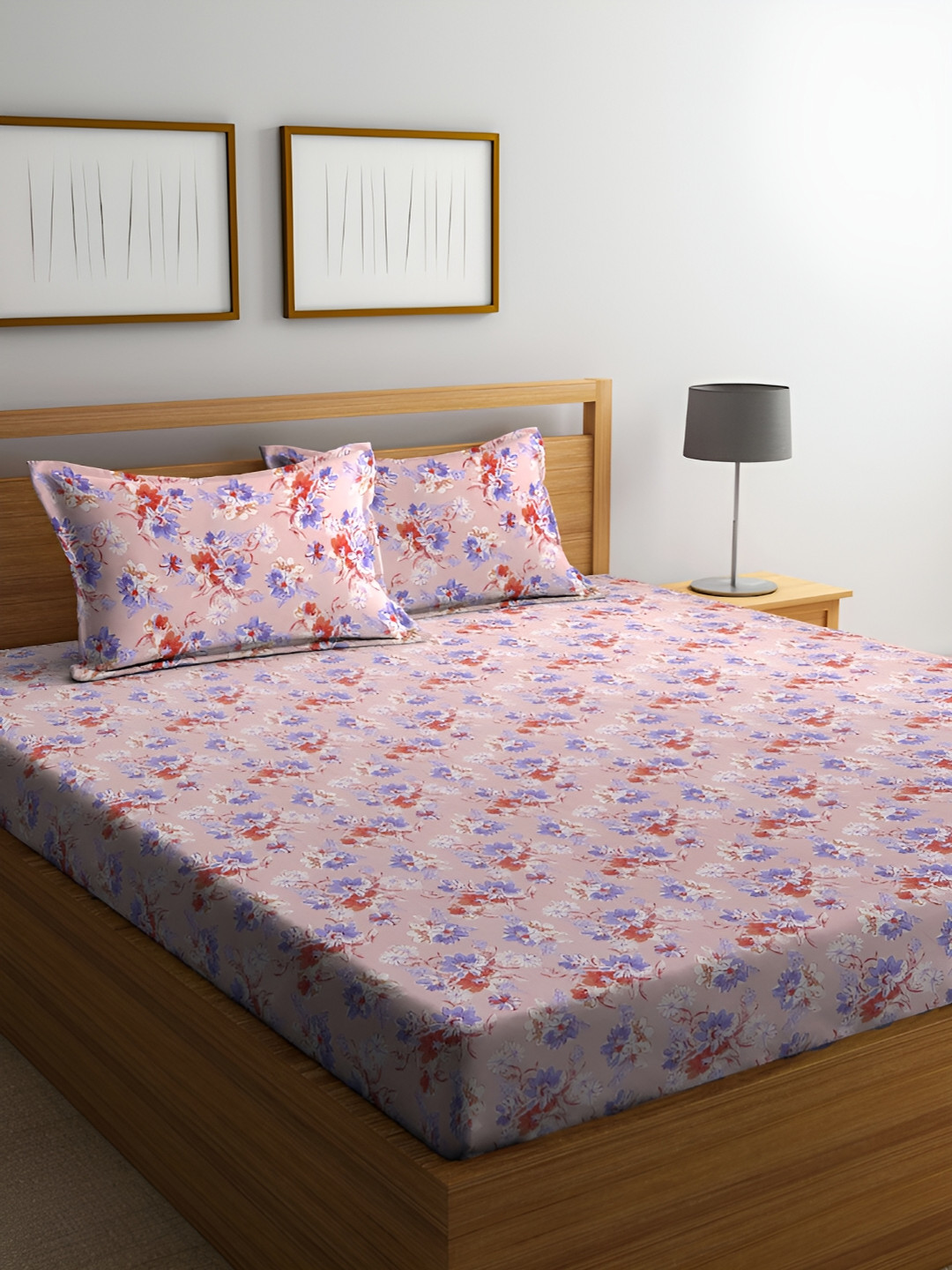 BOMBAY DYEING Pink & Brown Floral 144 TC King Bedsheet with 2 Pillow Covers
BOMBAY DYEING Pink & Brown Floral 144 TC King Bedsheet with 2 Pillow Covers