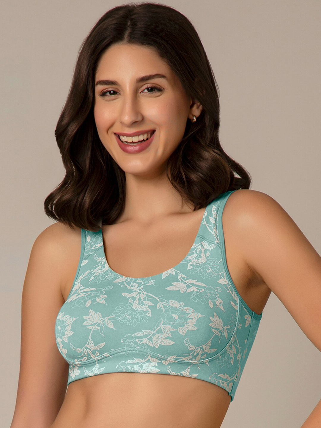 Amante Floral Print Non Padded Full Coverage Cotton Camisole Bra All Day Comfort, Blue
Amante Floral Print Non Padded Full Coverage Cotton Camisole Bra All Day Comfort, Blue