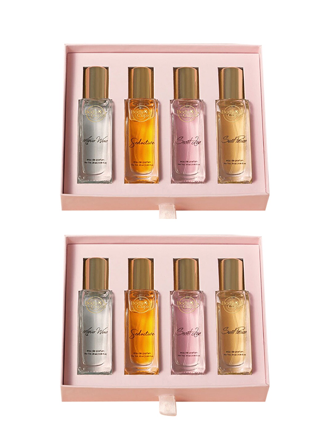 Body Cupid Women Set of 2 Long Lasting Premium Luxury Perfume Gift Set - 80 ml each, Pink
Body Cupid Women Set of 2 Long Lasting Premium Luxury Perfume Gift Set - 80 ml each, Pink