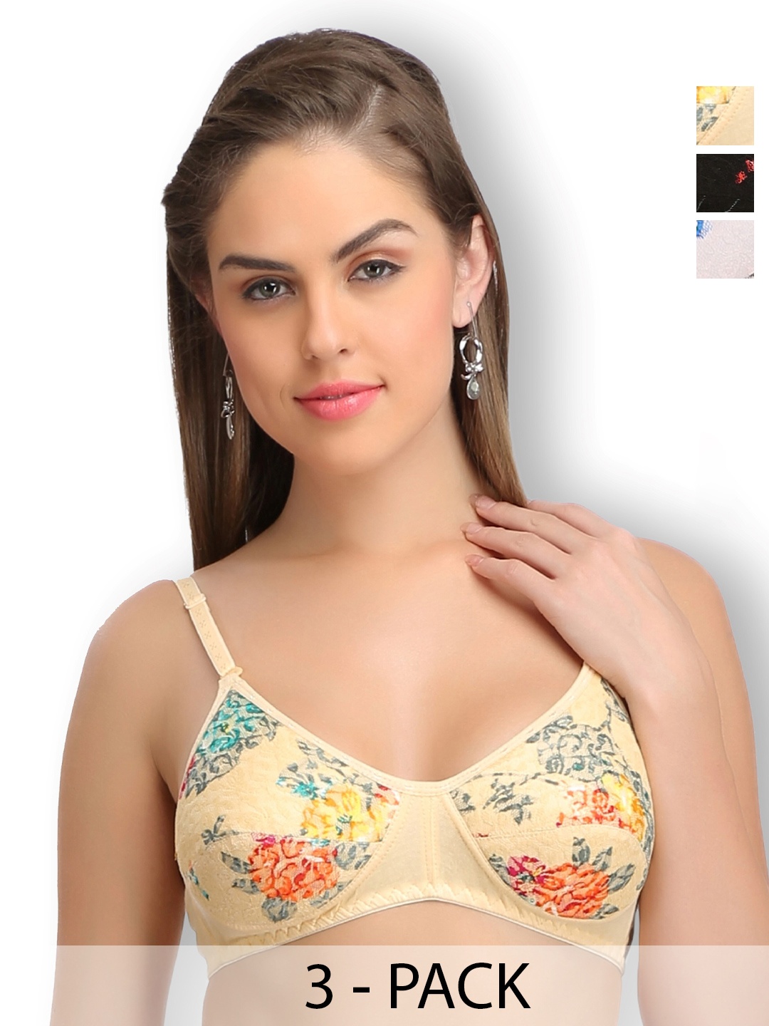 SELFCARE Pack Of 3 Full Coverage All Day Comfort Anti Odour Super Support T-shirt Bra, Beige
SELFCARE Pack Of 3 Full Coverage All Day Comfort Anti Odour Super Support T-shirt Bra, Beige
