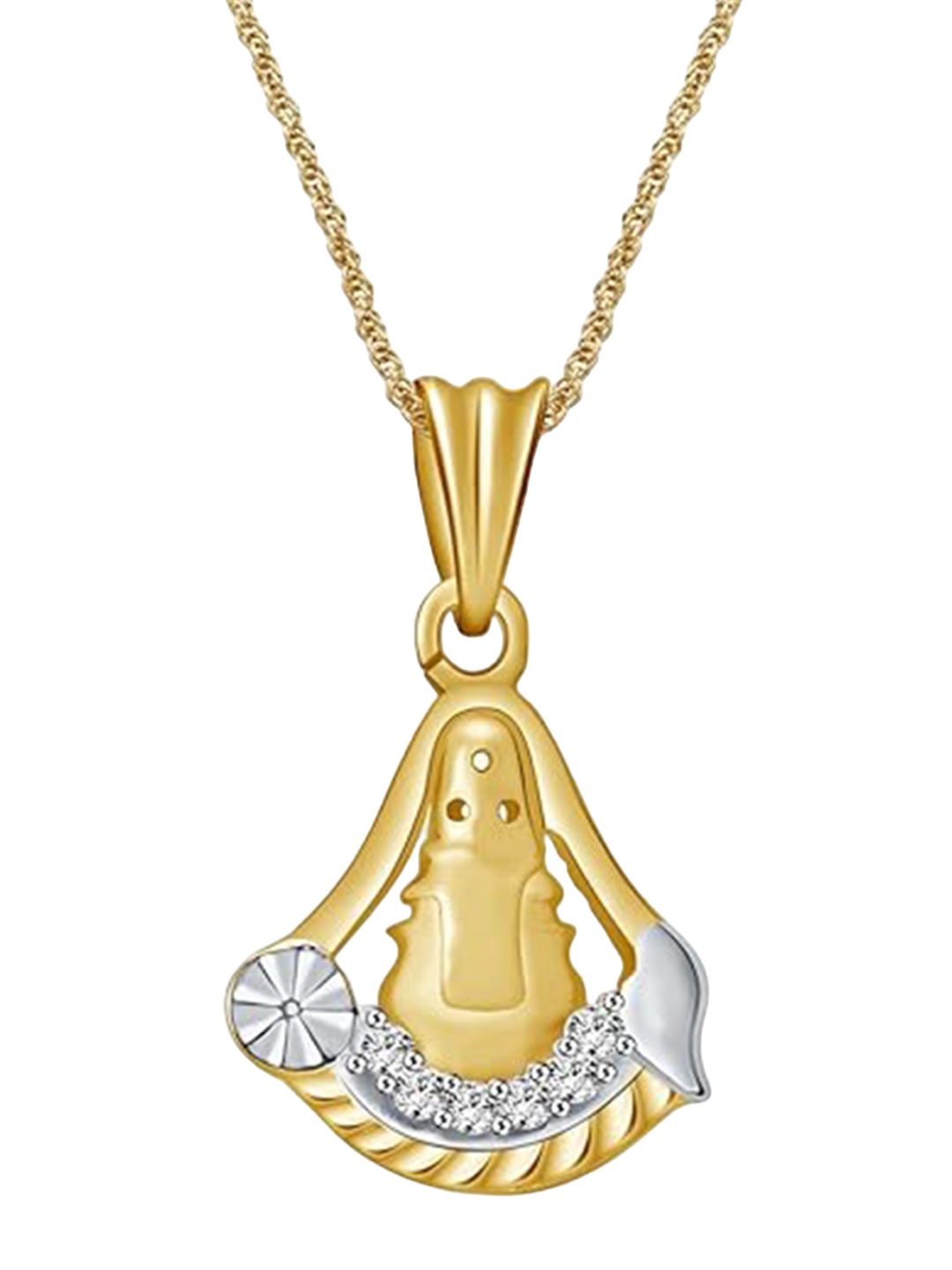 Vighnaharta Gold-Plated Contemporary Cubic Zirconia Pendants with Chains
Vighnaharta Gold-Plated Contemporary Cubic Zirconia Pendants with Chains