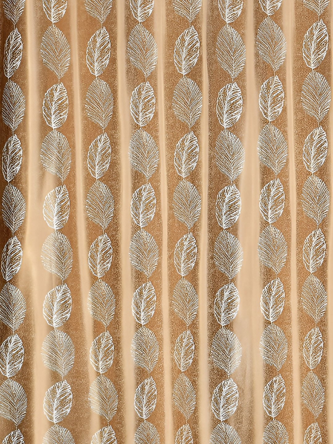 Galaxy Home Decor Gold-Toned Floral Room Darkening Door Curtain