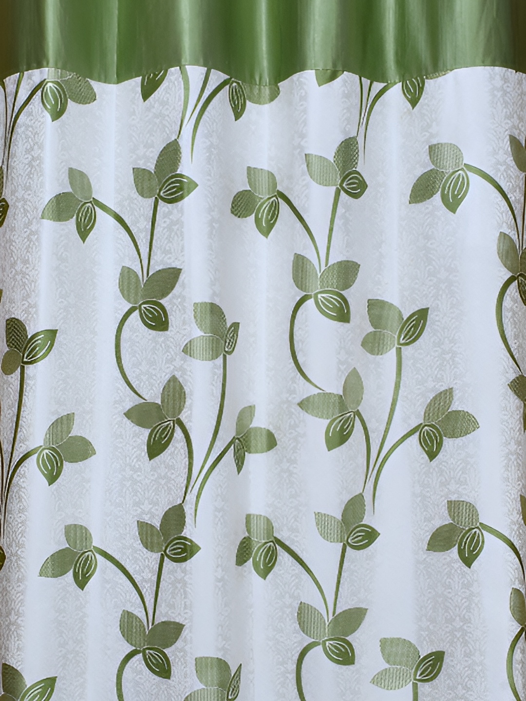 Galaxy Home Decor Green Floral Room Darkening Window Curtain