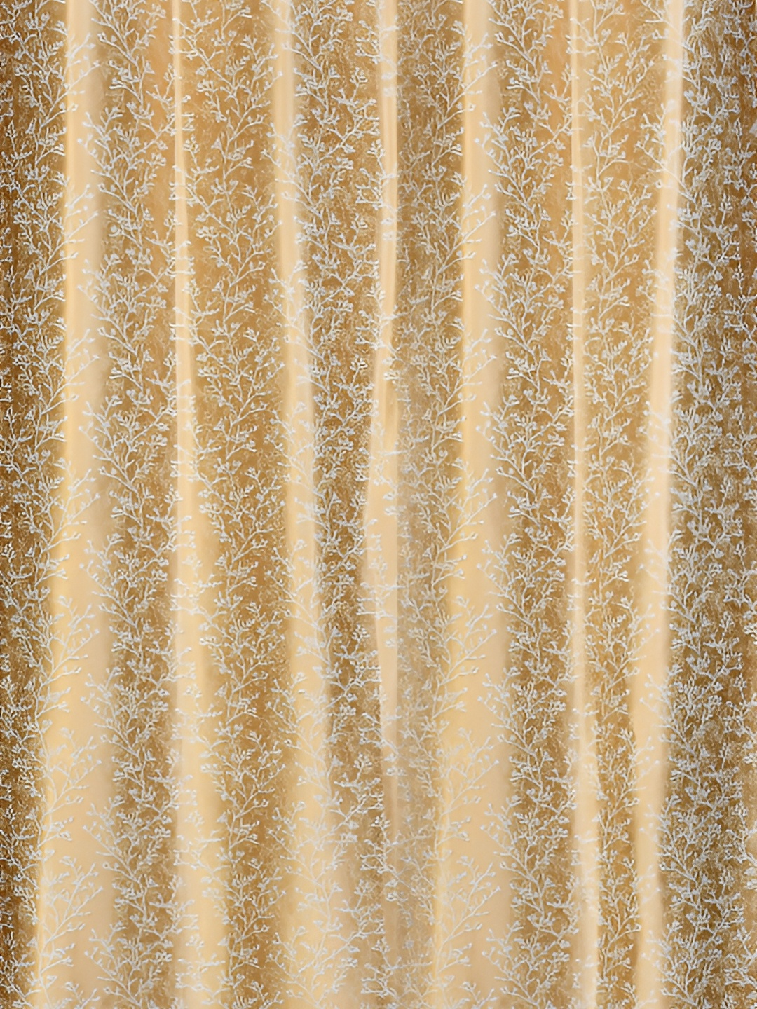 Galaxy Home Decor Gold-Toned Floral Room Darkening Window Curtain