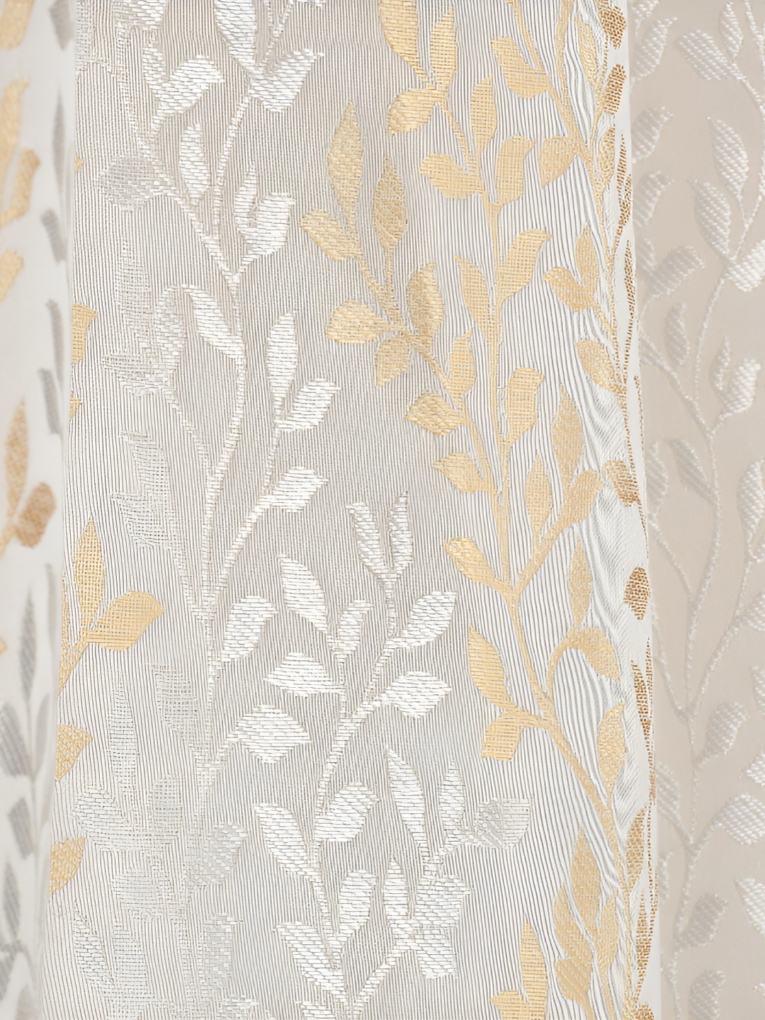 Galaxy Home Decor Beige Floral Room Darkening Door Curtain