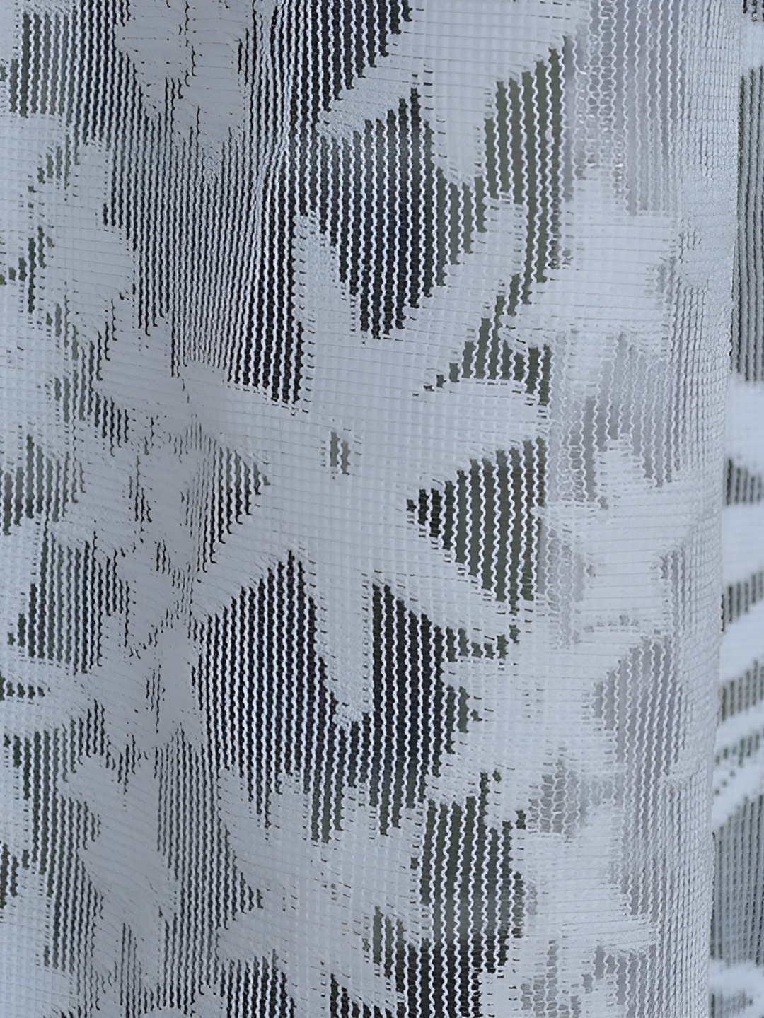 Galaxy Home Decor Off White Floral Room Darkening Long Door Curtain