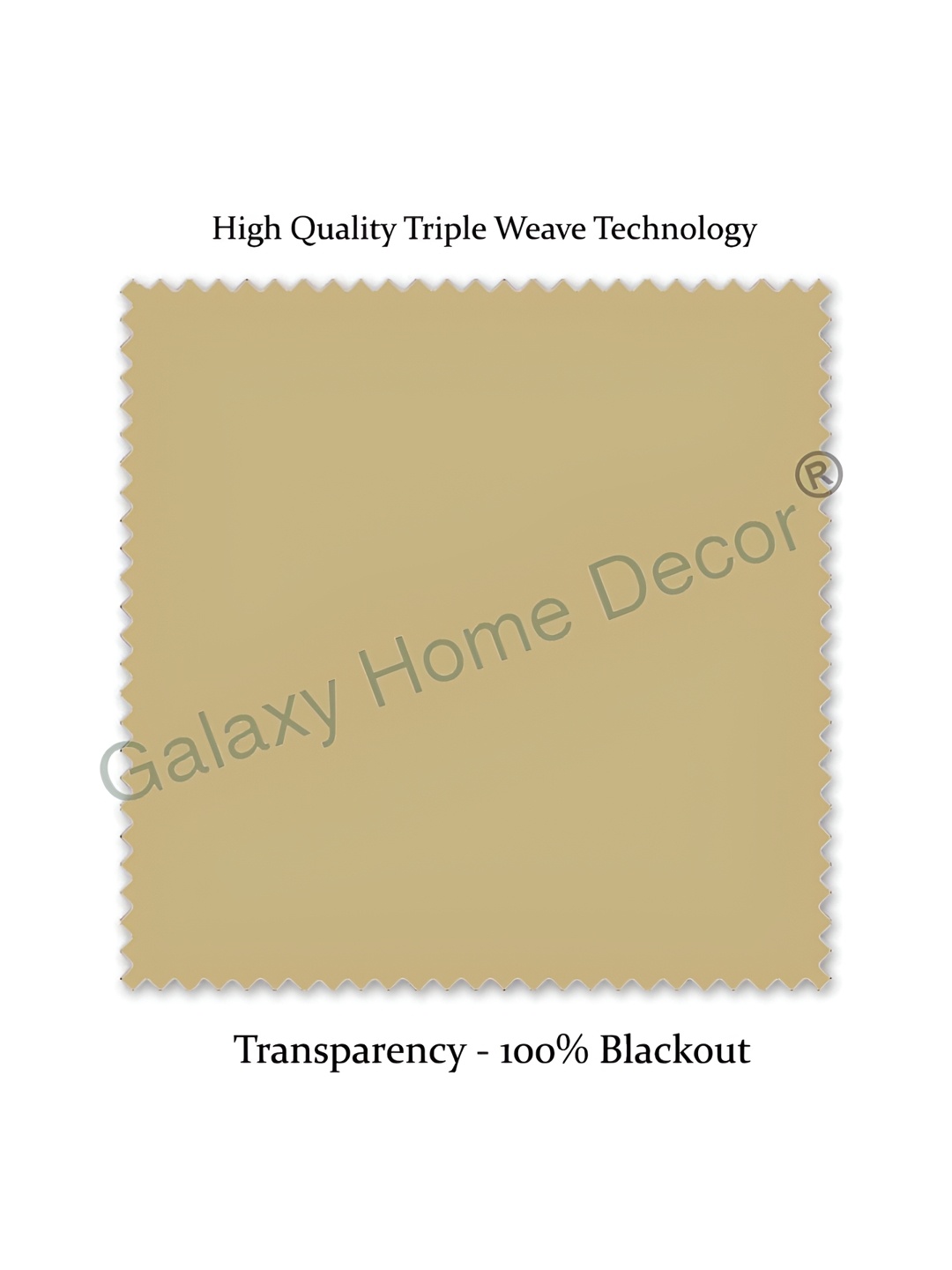 Galaxy Home Decor Gold-Toned Floral Room Darkening Window Curtain