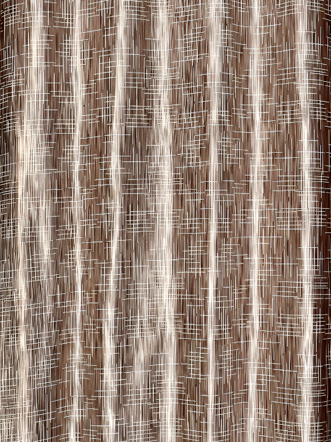 Galaxy Home Decor Brown Set of 3 Floral Room Darkening Door Curtain