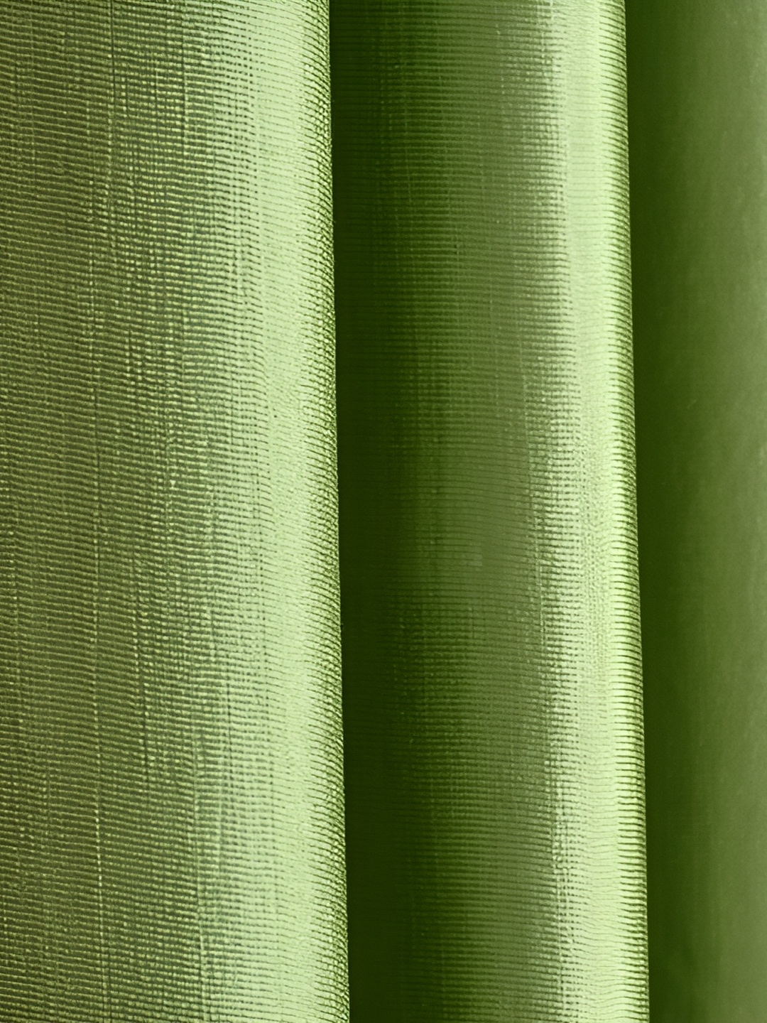 Galaxy Home Decor Green Set of 3 Floral Room Darkening Long Door Curtain