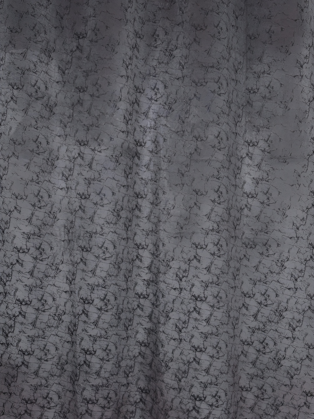 Galaxy Home Decor Grey Set of 2 Floral Room Darkening Long Door Curtain