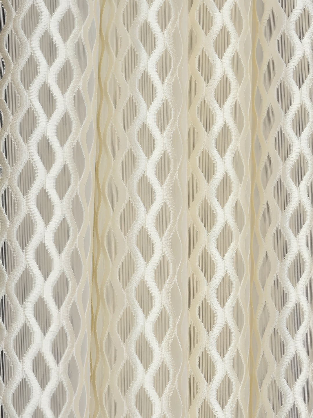 Galaxy Home Decor Cream-Coloured Floral Room Darkening Window Curtain