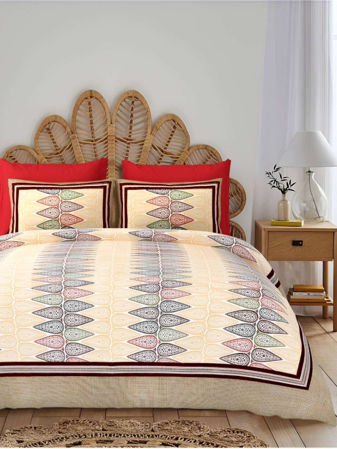 Block Print Story Yellow Ethnic Motifs 210 TC Cotton King Bedsheet with 2 Pillow Covers
Block Print Story Yellow Ethnic Motifs 210 TC Cotton King Bedsheet with 2 Pillow Covers