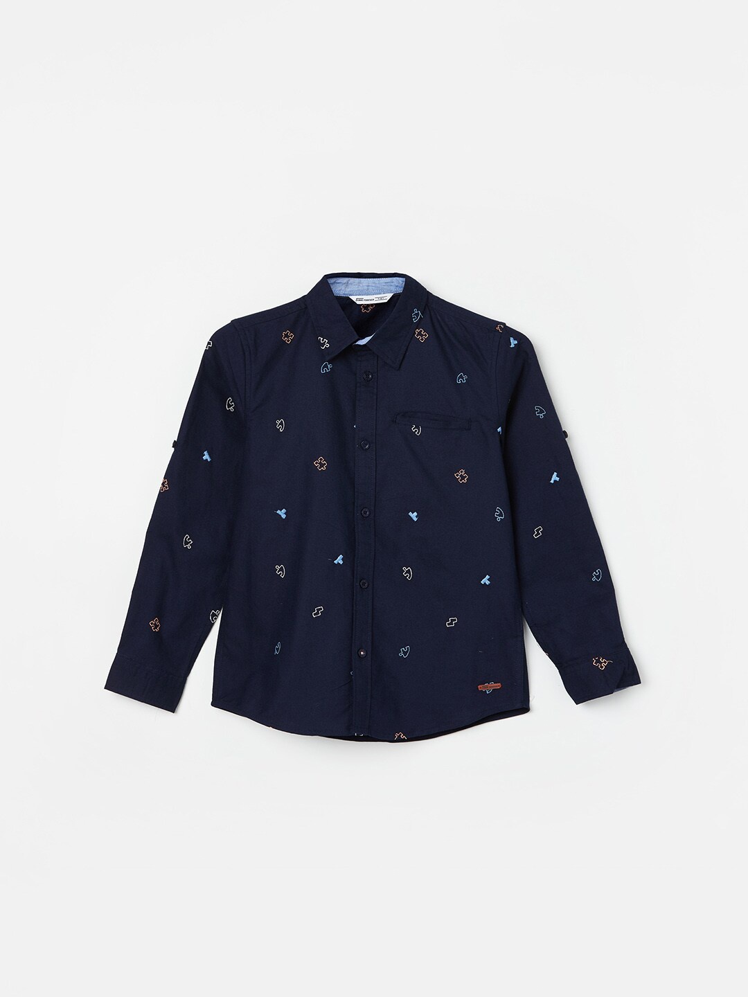Fame Forever by Lifestyle Boys Conversational Printed Roll-Up Sleeves Cotton Casual Shirt, Blue
Fame Forever by Lifestyle Boys Conversational Printed Roll-Up Sleeves Cotton Casual Shirt, Blue