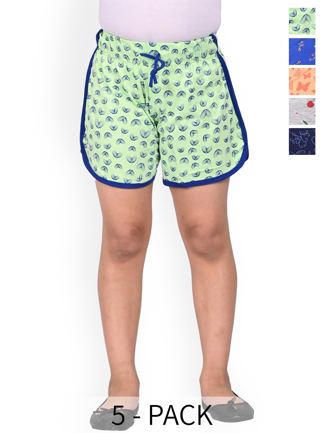 BAESD Girls Pack Of 5 Conversational Printed High-Rise Cotton Hot Pants Shorts, Green
BAESD Girls Pack Of 5 Conversational Printed High-Rise Cotton Hot Pants Shorts, Green