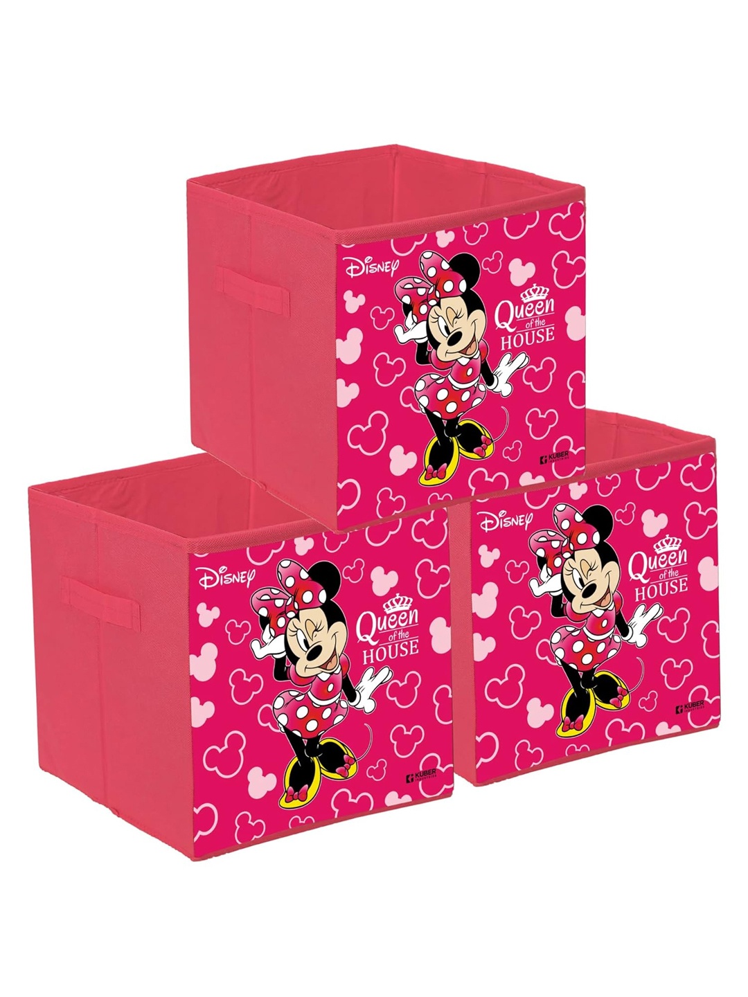 Kuber Industries Pink 3 Pieces Printed Storage Basket With Handle & Lid Organisers
Kuber Industries Pink 3 Pieces Printed Storage Basket With Handle & Lid Organisers