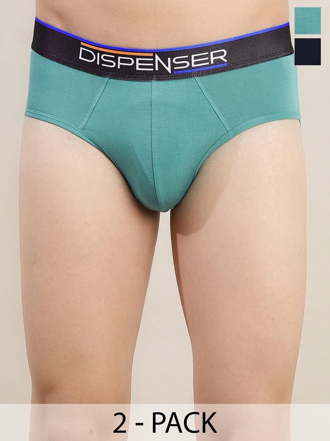 DISPENSER Pack Of 2 Ultrasoft Anti Microbial Basic Briefs- S2-Brief-Rama-Navy-M, Teal
DISPENSER Pack Of 2 Ultrasoft Anti Microbial Basic Briefs- S2-Brief-Rama-Navy-M, Teal