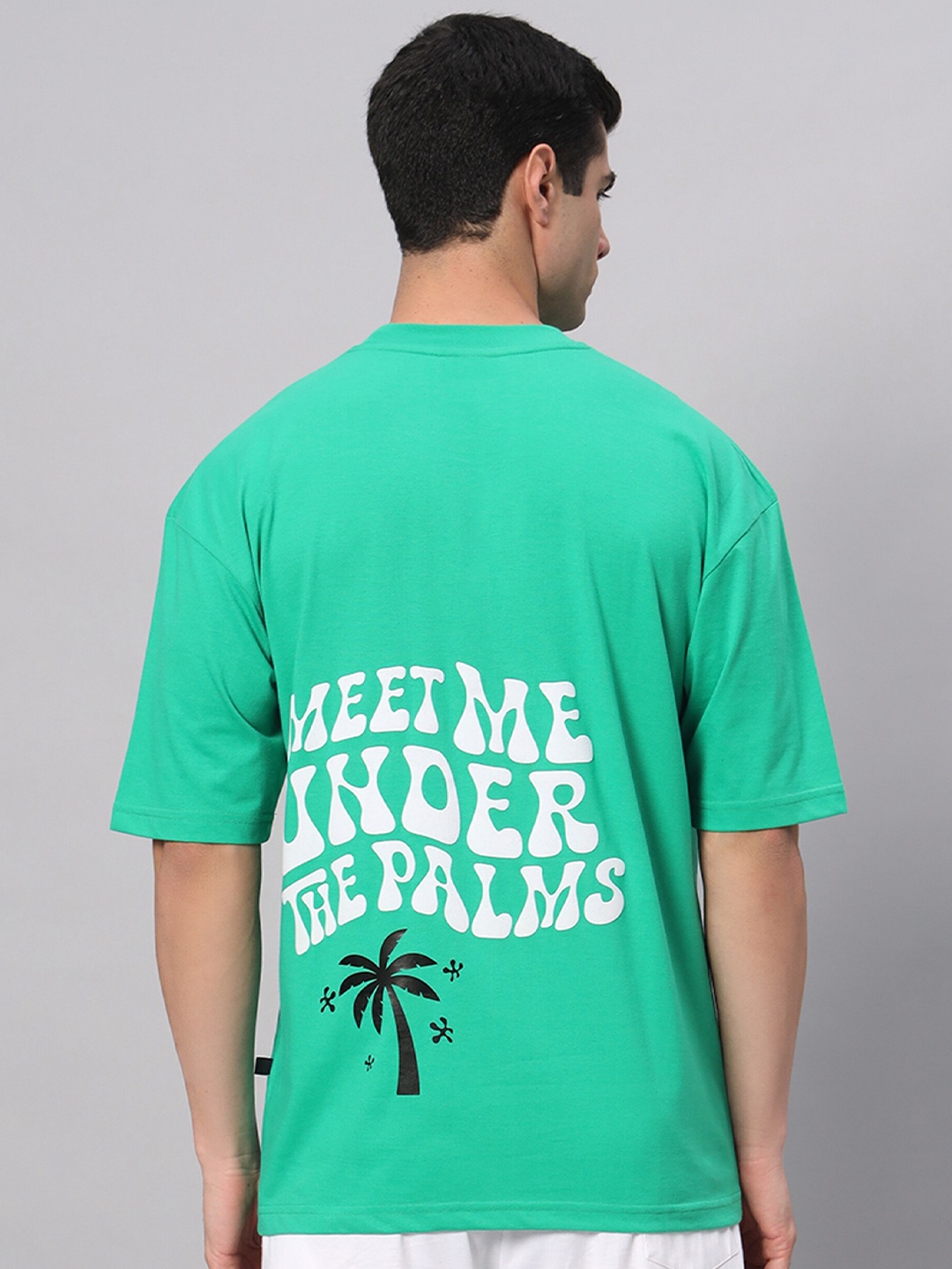 GRIFFEL Typography Printed Round Neck Short Sleeves Oversized Cotton T-shirt, Green
GRIFFEL Typography Printed Round Neck Short Sleeves Oversized Cotton T-shirt, Green
