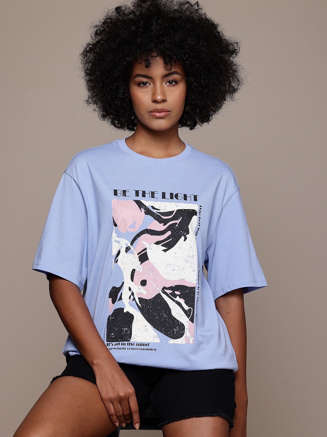The Roadster Lifestyle Co. Printed Drop-Shoulder Relaxed Fit Pure Cotton T-shirt, Blue
The Roadster Lifestyle Co. Printed Drop-Shoulder Relaxed Fit Pure Cotton T-shirt, Blue