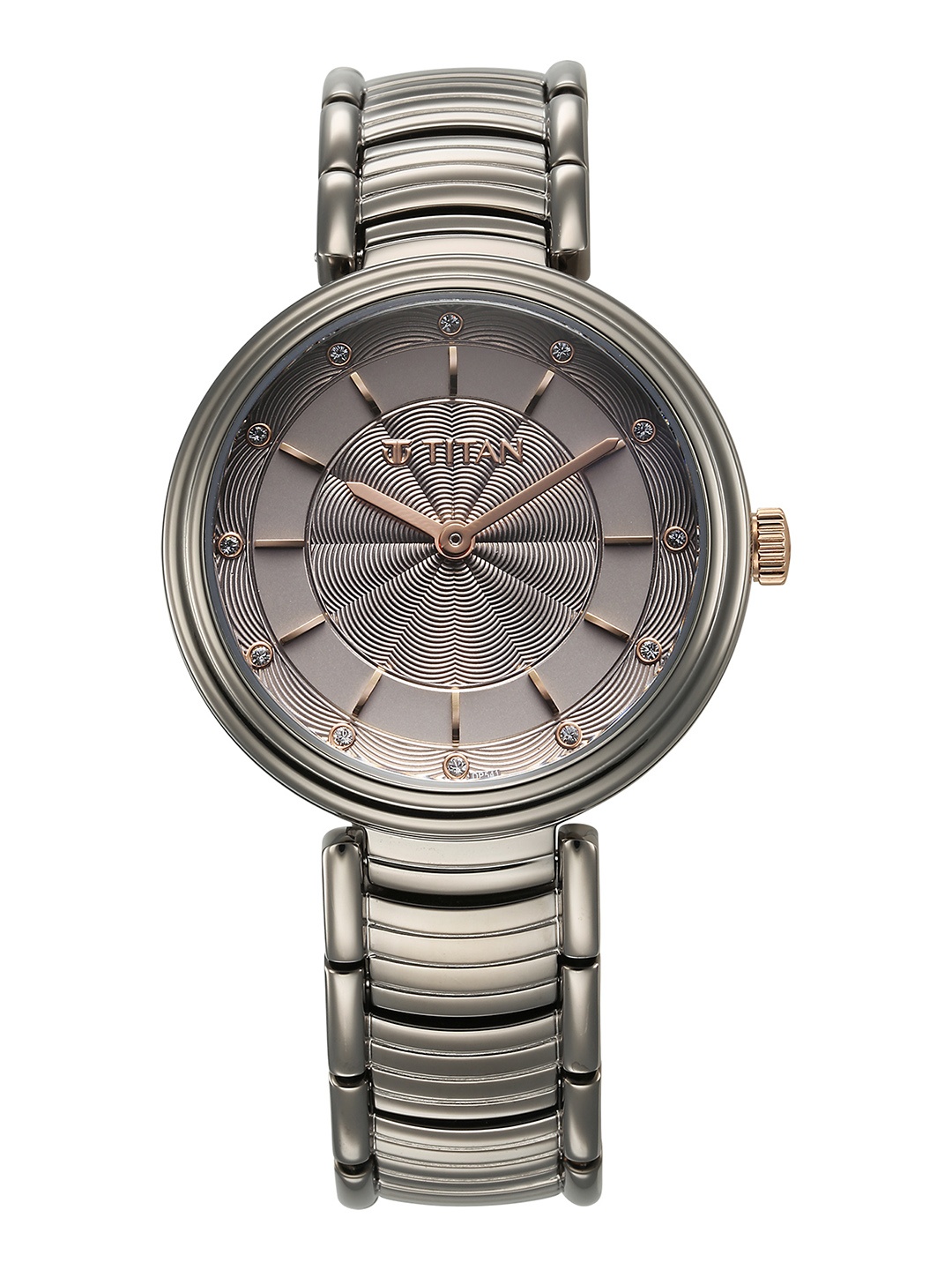 Titan Women Purple Dial & Stainless Steel Bracelet Style Straps Analogue Watch 95240KM01, Grey
Titan Women Purple Dial & Stainless Steel Bracelet Style Straps Analogue Watch 95240KM01, Grey