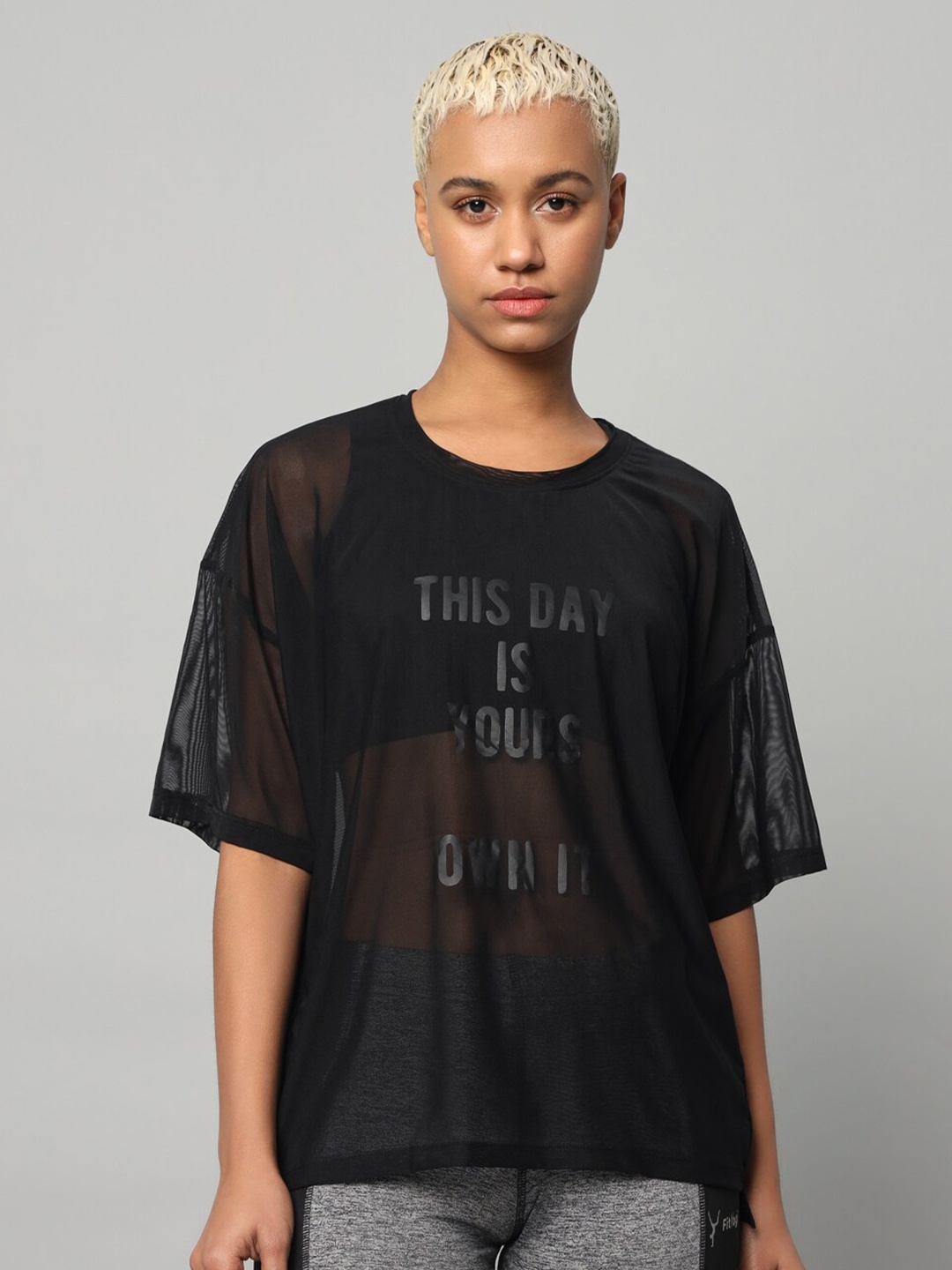 MKH Typography Printed Drop-Shoulder Sleeves Dri-FIT Relaxed Fit Sports T-shirt, Black
MKH Typography Printed Drop-Shoulder Sleeves Dri-FIT Relaxed Fit Sports T-shirt, Black