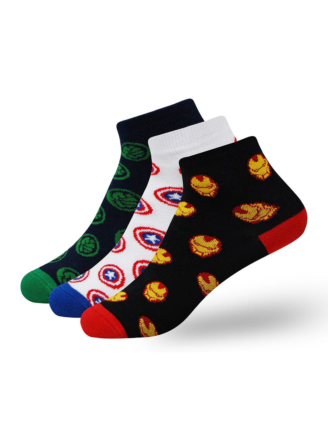 Balenzia x Marvel Boys Pack Of 3 Marvel Patterned Above Ankle-Length Cotton Socks, Black
Balenzia x Marvel Boys Pack Of 3 Marvel Patterned Above Ankle-Length Cotton Socks, Black