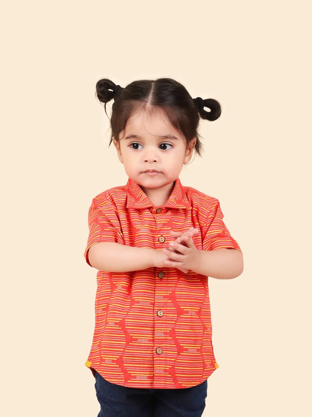 Fabindia Infants Boys Abstract Printed Spread Collar Regular Sleeve Cotton Shirt, Red
Fabindia Infants Boys Abstract Printed Spread Collar Regular Sleeve Cotton Shirt, Red