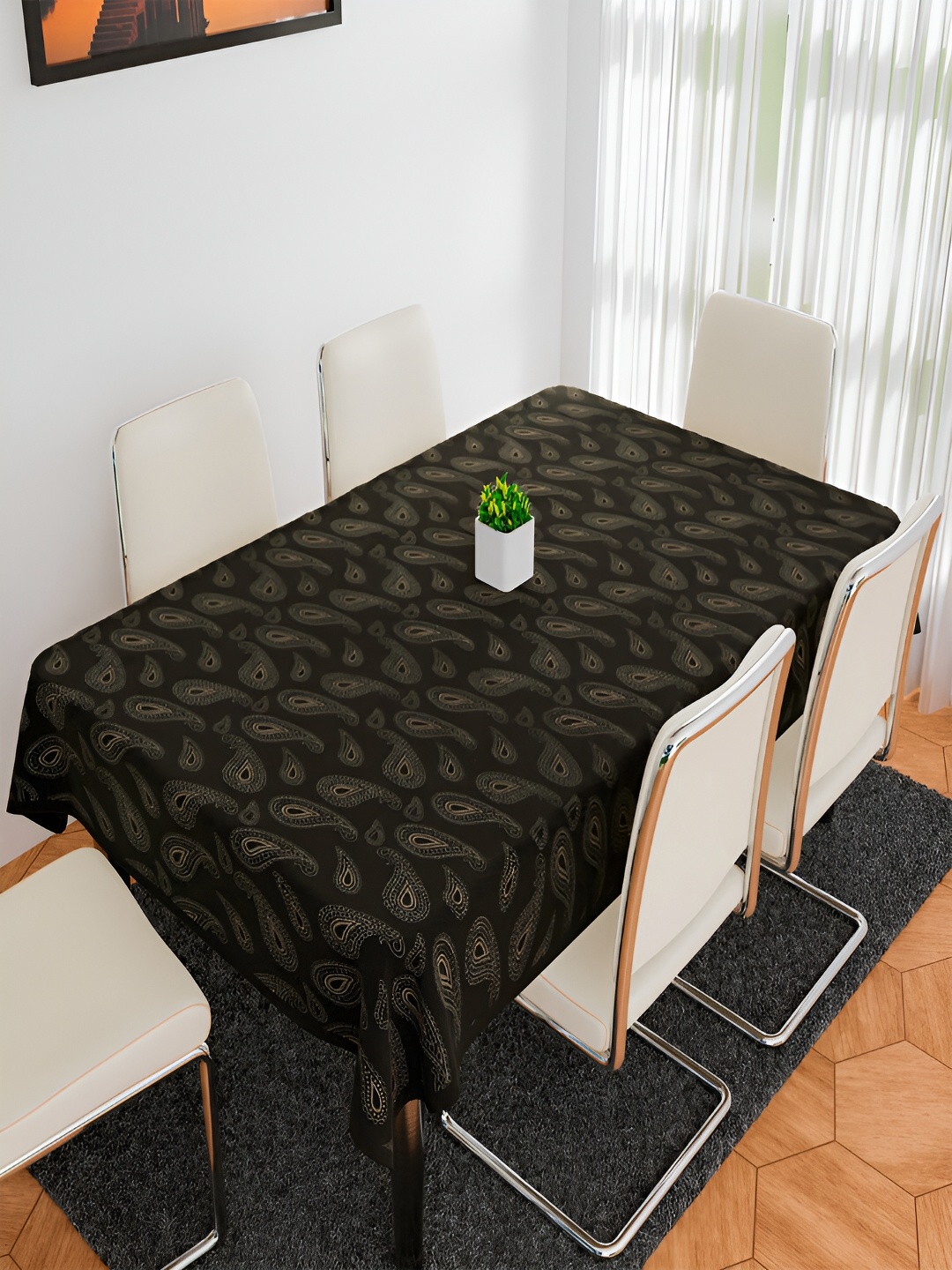 Kuber Industries Black Ethnic Motifs Cotton 6-Seater Table Cover with Embroidered details
Kuber Industries Black Ethnic Motifs Cotton 6-Seater Table Cover with Embroidered details