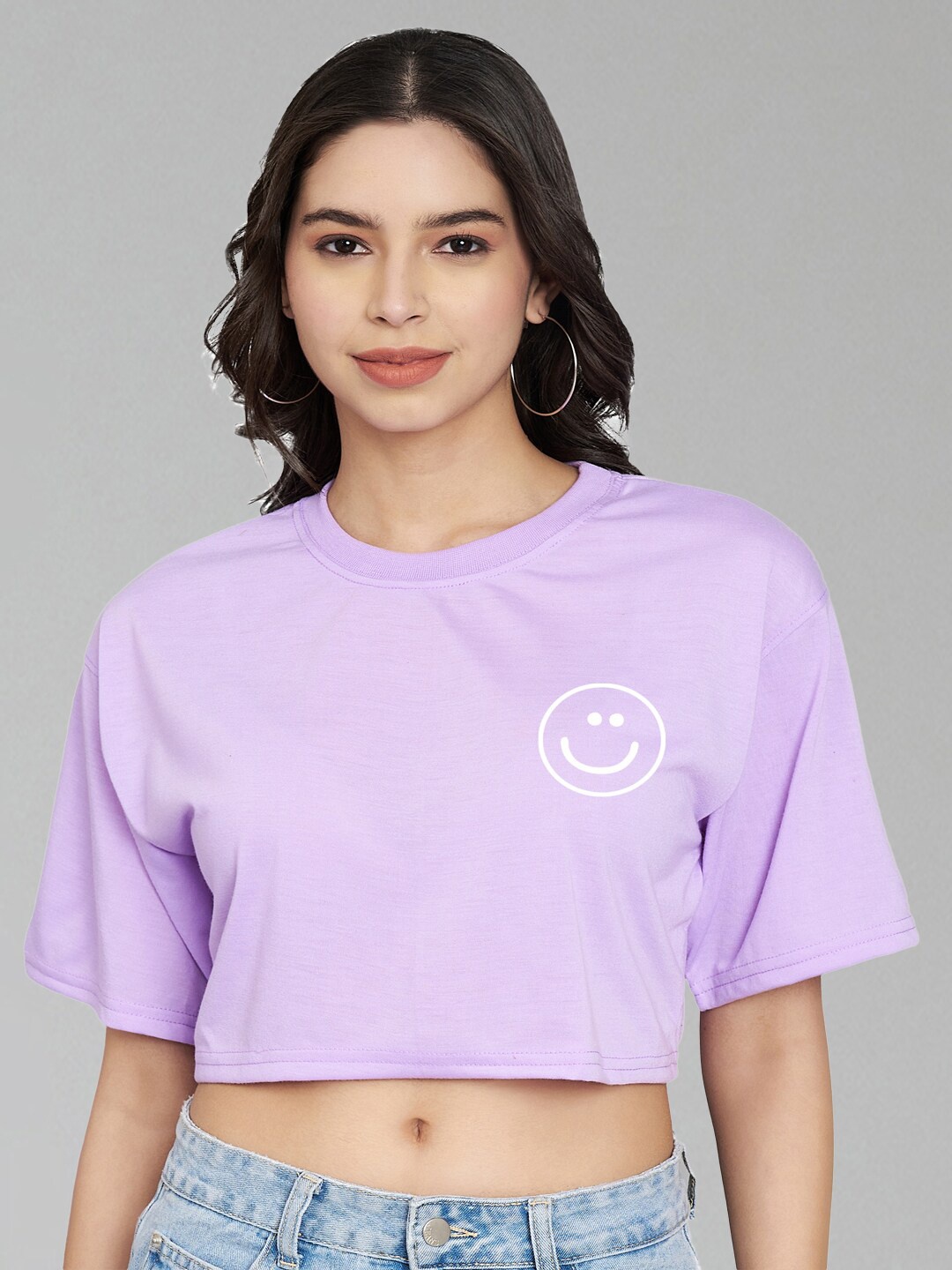Trend Level Graphic Printed Drop Shoulder Sleeves Crop Pure Cotton T-shirt, Lavender
Trend Level Graphic Printed Drop Shoulder Sleeves Crop Pure Cotton T-shirt, Lavender