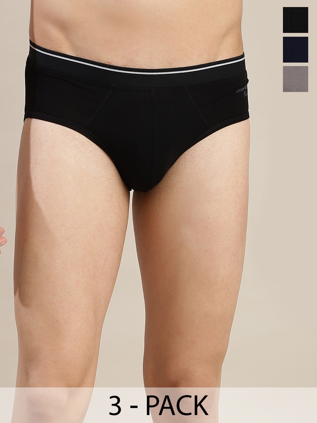 DISPENSER Pack Of 3 Breathability Anti Microbial Basic Briefs S1-Brief-Black-Navy-Silver-M
DISPENSER Pack Of 3 Breathability Anti Microbial Basic Briefs S1-Brief-Black-Navy-Silver-M
